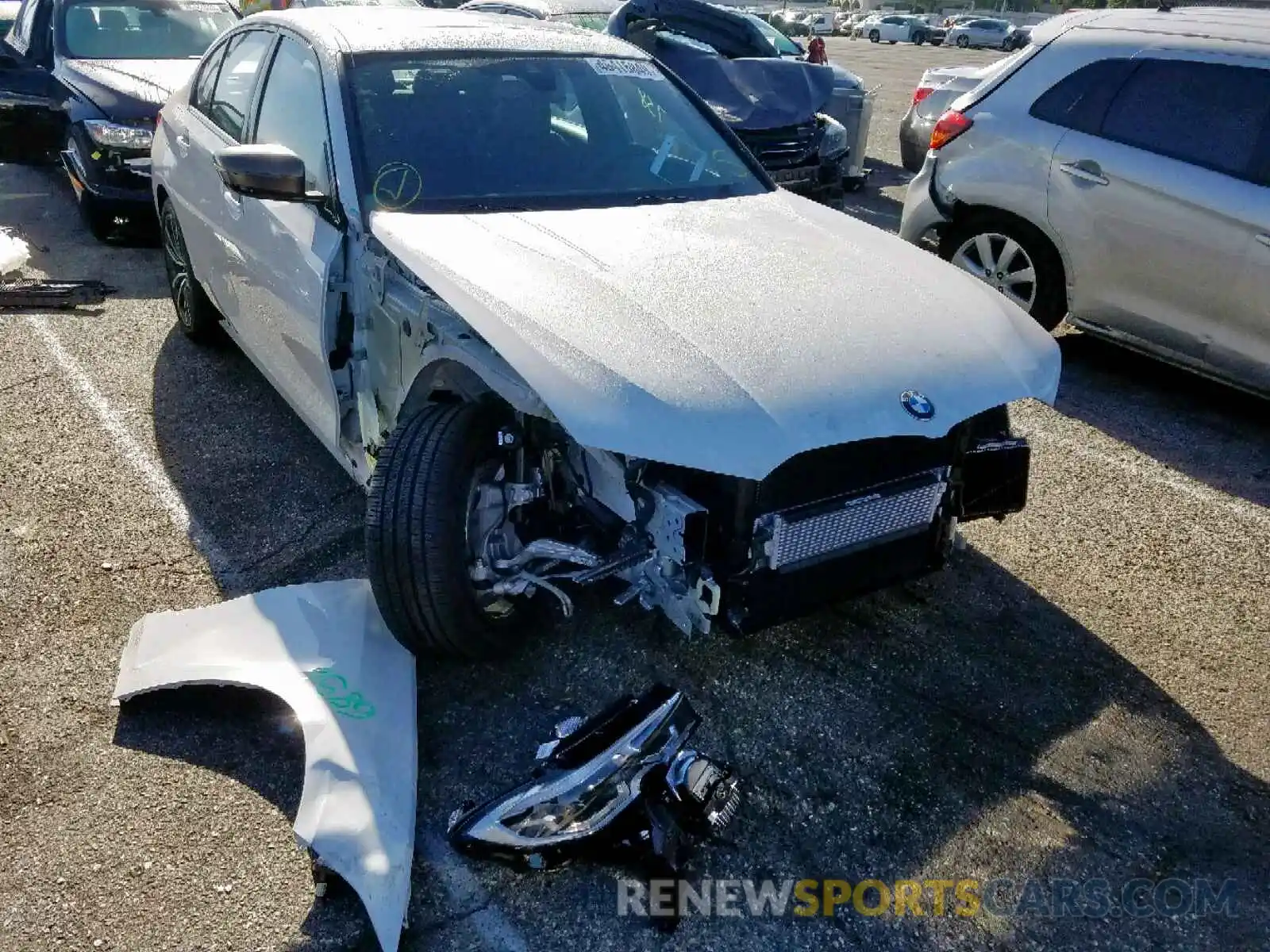 1 Фотография поврежденного автомобиля WBA5U7C00LFH14498 BMW M340I 2020