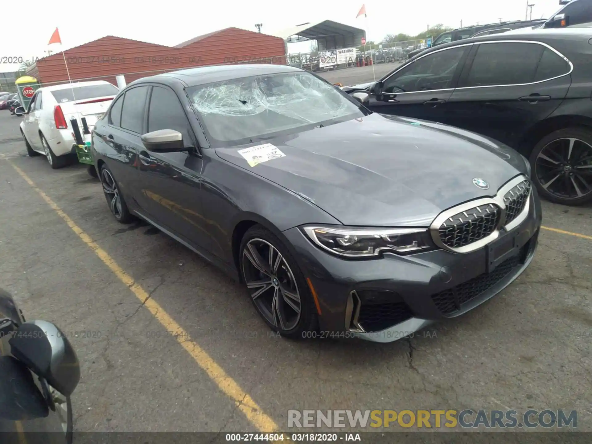 1 Photograph of a damaged car WBA5U7C00LFH66200 BMW M340I 2020