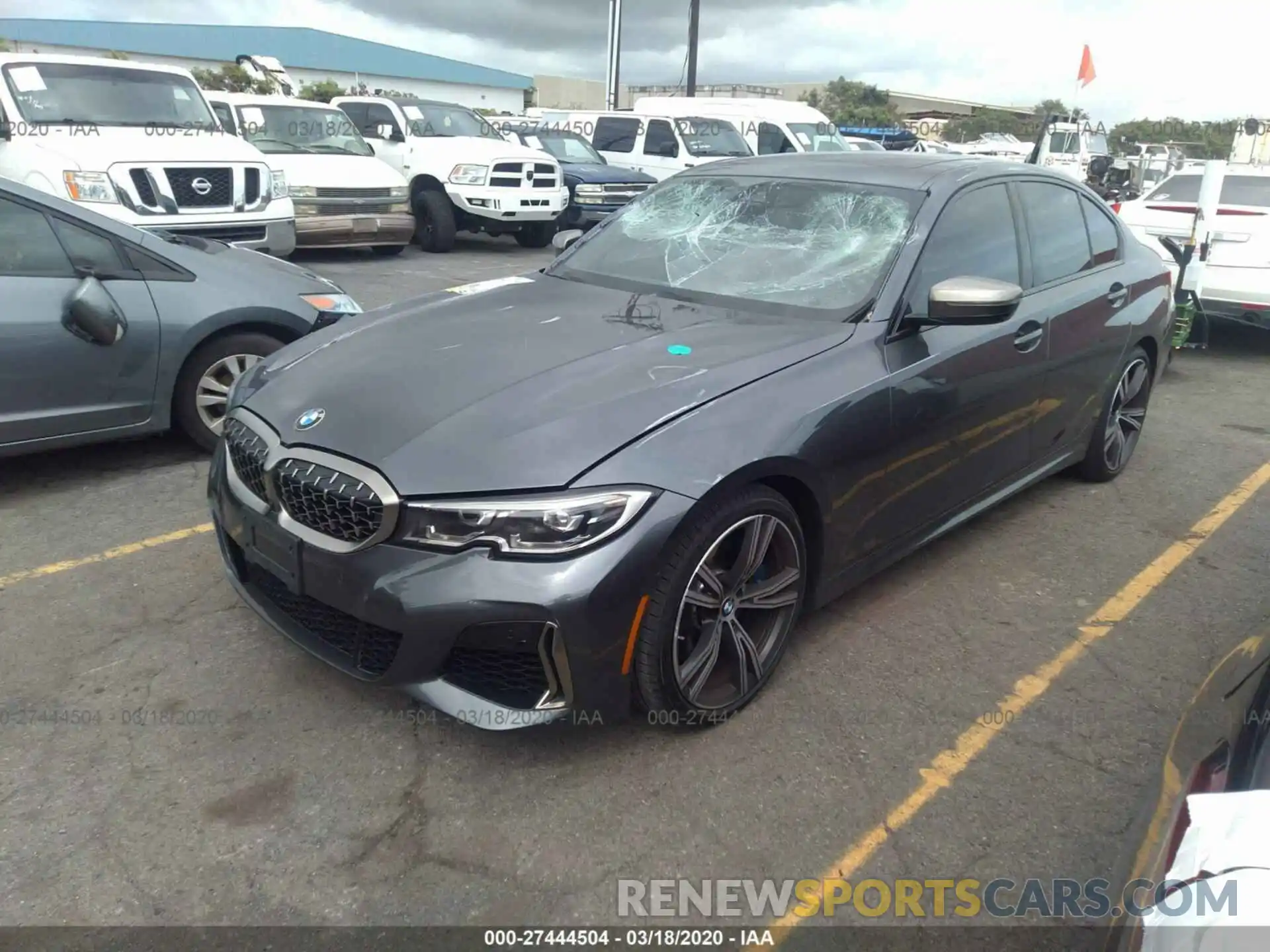 2 Photograph of a damaged car WBA5U7C00LFH66200 BMW M340I 2020