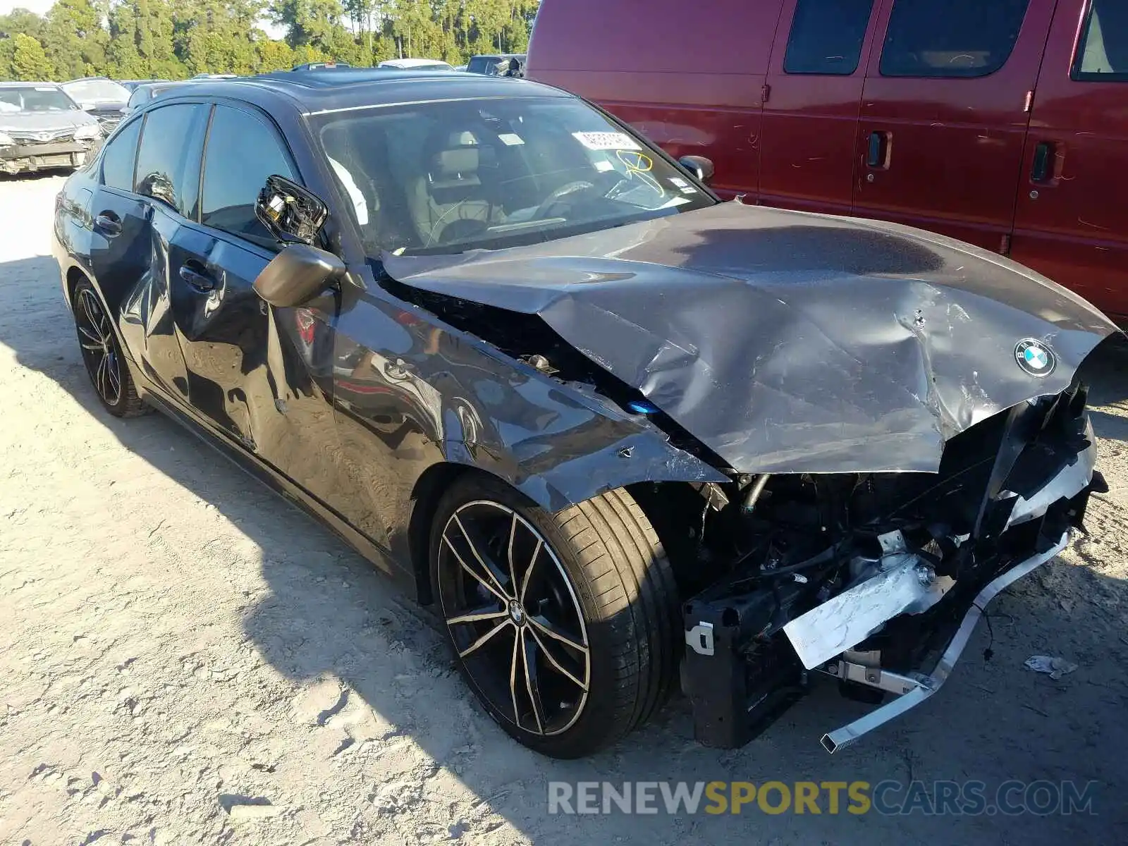 1 Photograph of a damaged car WBA5U7C01LFH66304 BMW M340I 2020