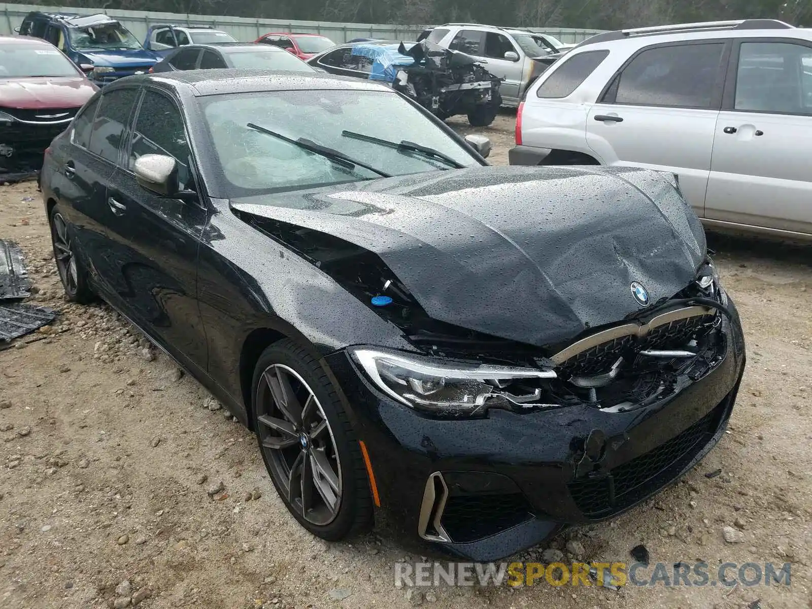 1 Photograph of a damaged car WBA5U7C02LFH54730 BMW M340I 2020