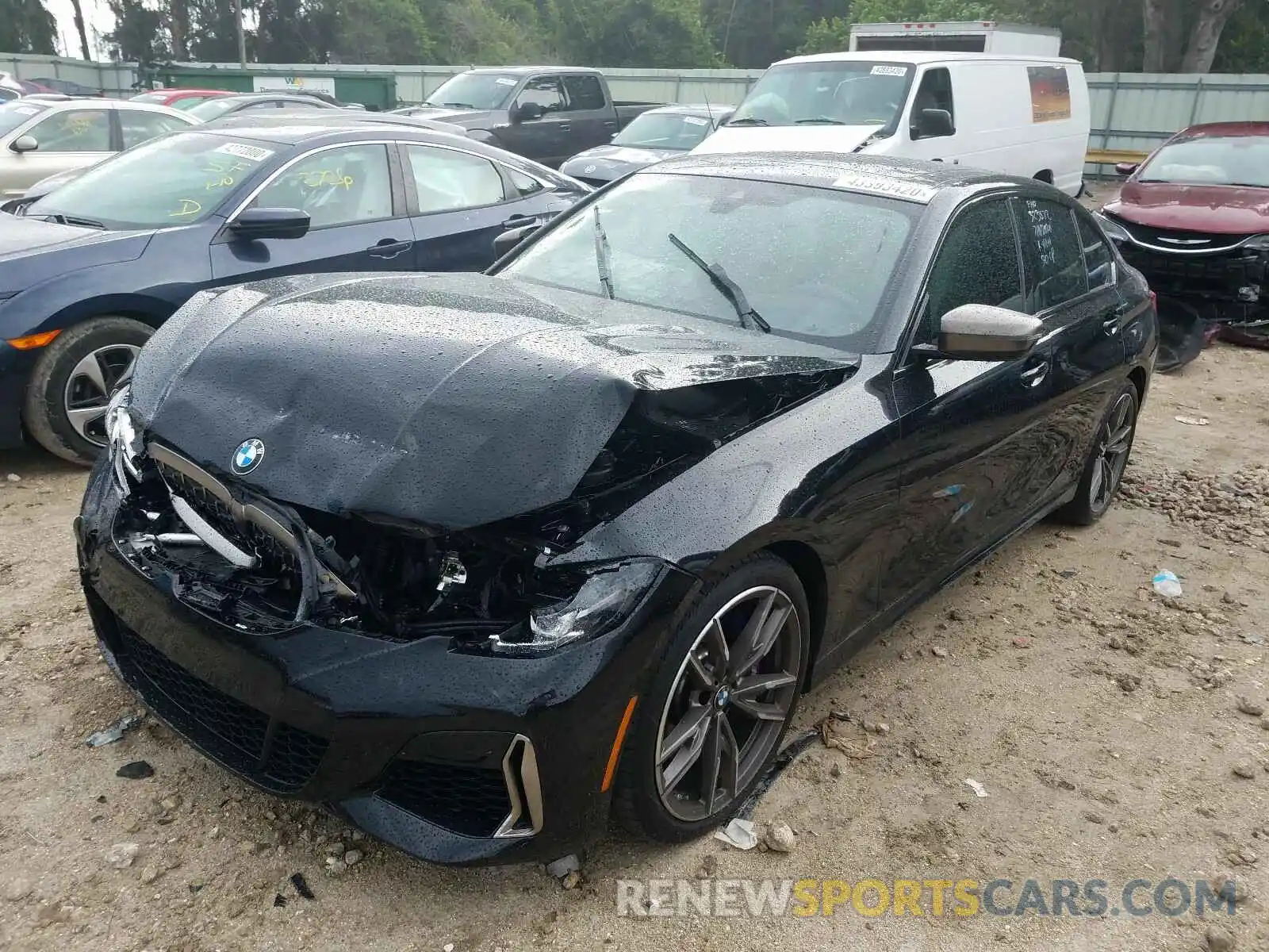 2 Photograph of a damaged car WBA5U7C02LFH54730 BMW M340I 2020