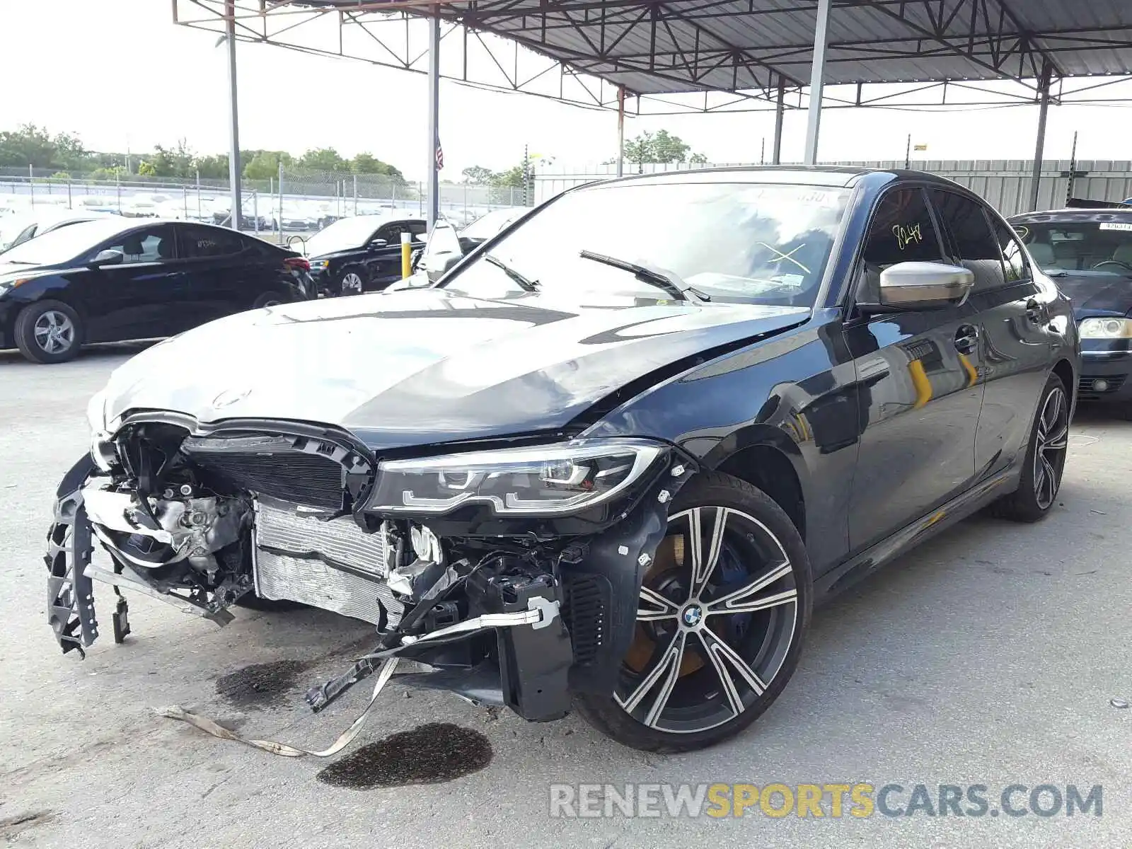 2 Photograph of a damaged car WBA5U7C03LFH64232 BMW M340I 2020