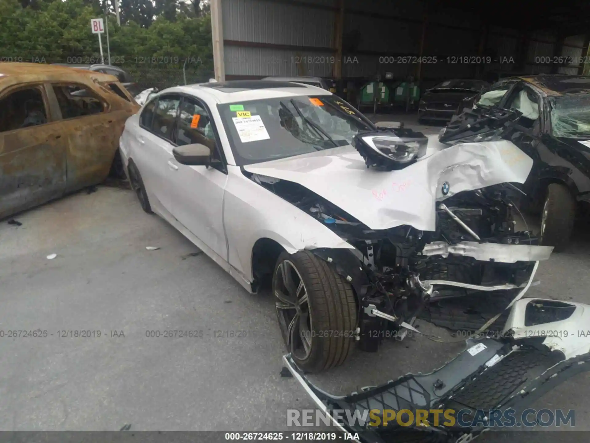 1 Photograph of a damaged car WBA5U7C05LFH18899 BMW M340I 2020