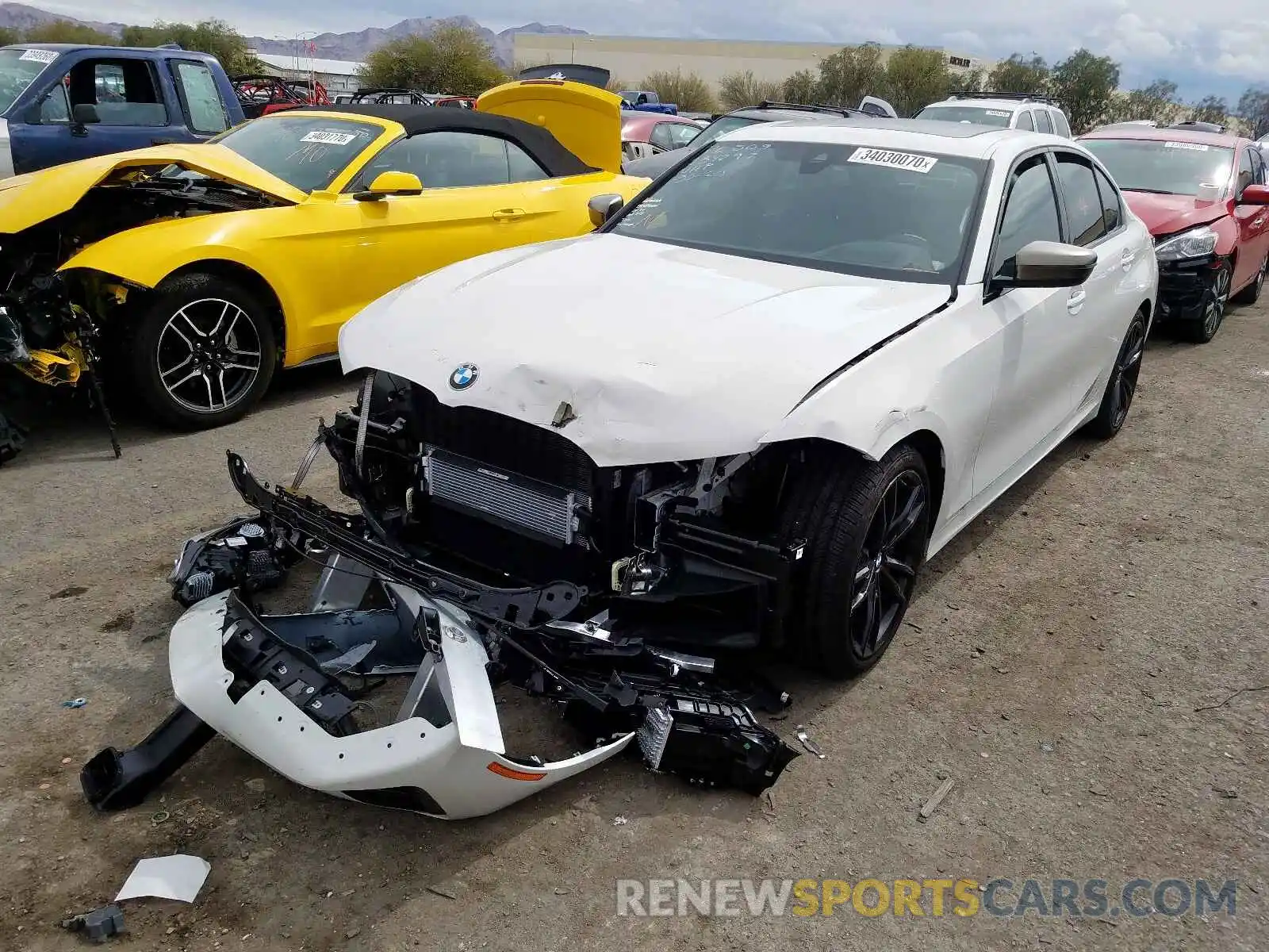 2 Photograph of a damaged car WBA5U7C08LA234297 BMW M340I 2020