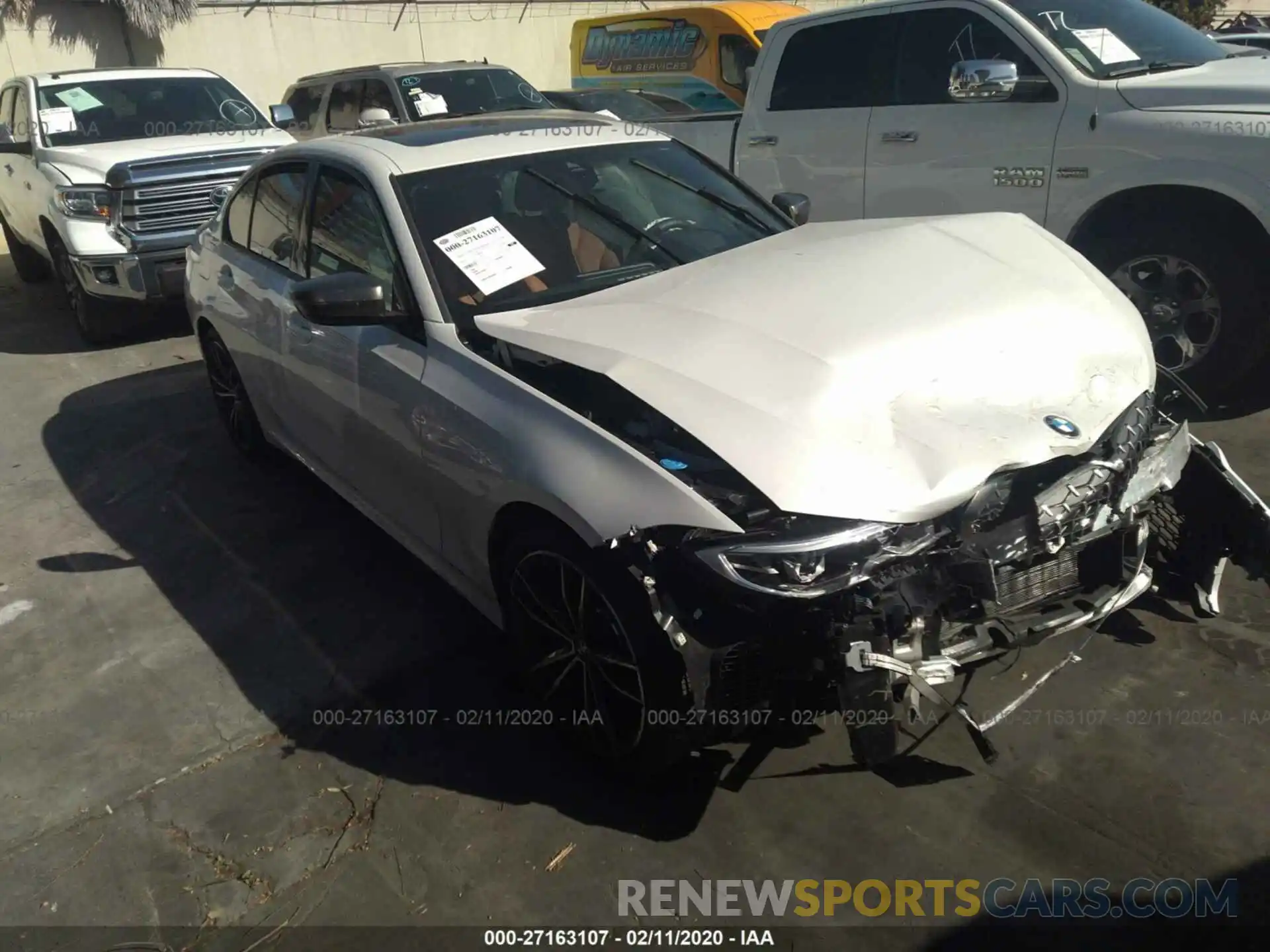 1 Photograph of a damaged car WBA5U7C08LFH38029 BMW M340I 2020
