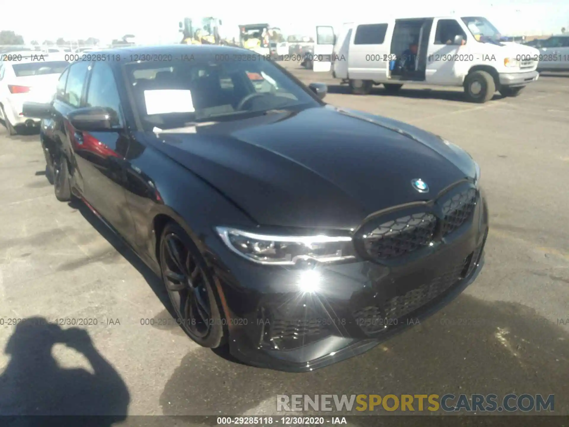 1 Photograph of a damaged car 3MW5U7J03M8B65745 BMW M340I 2021