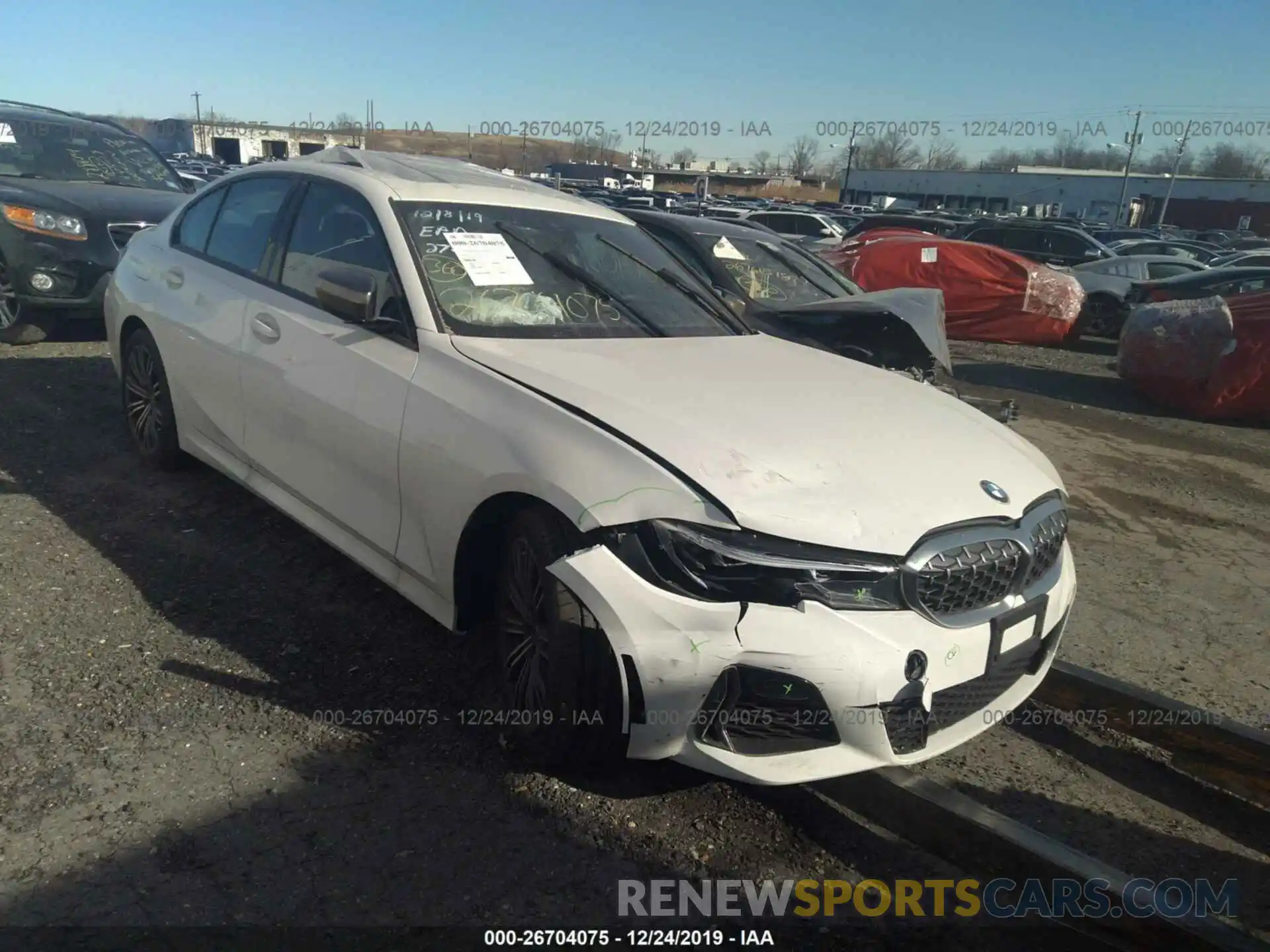 1 Photograph of a damaged car WBA5U9C02LFH17186 BMW M340XI 2020