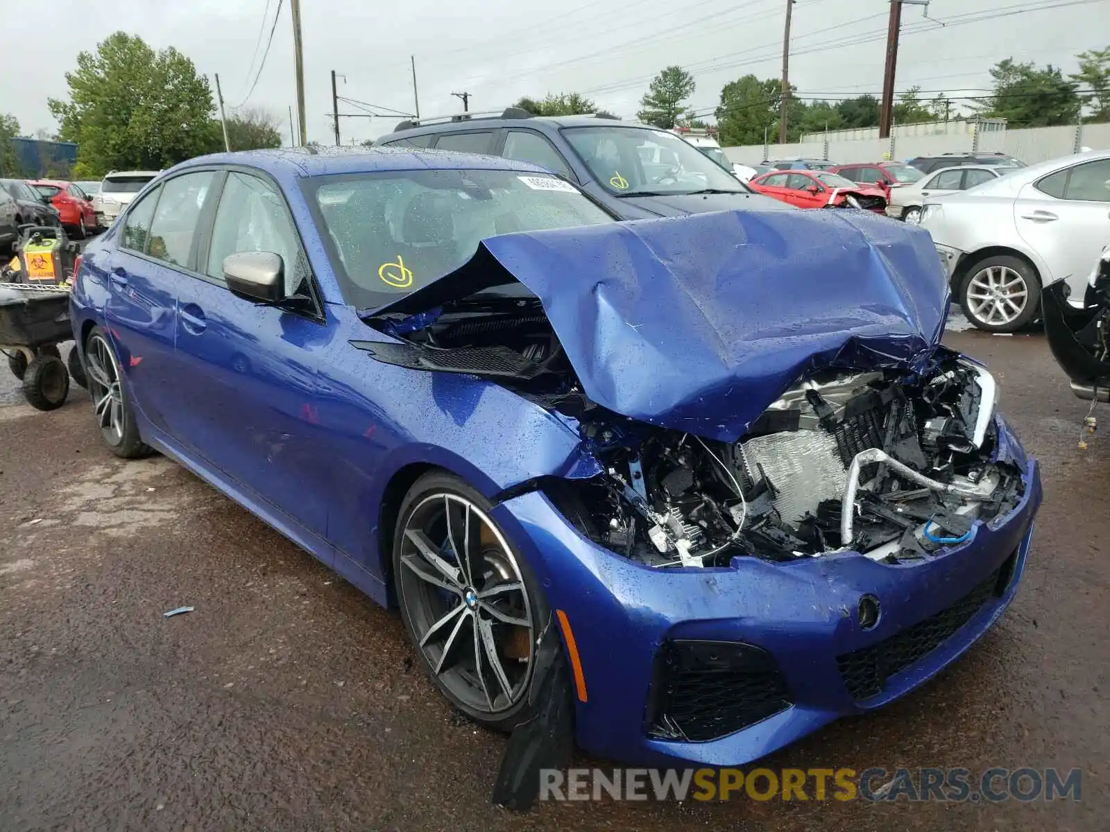 1 Photograph of a damaged car WBA5U9C02LFJ53424 BMW M340XI 2020