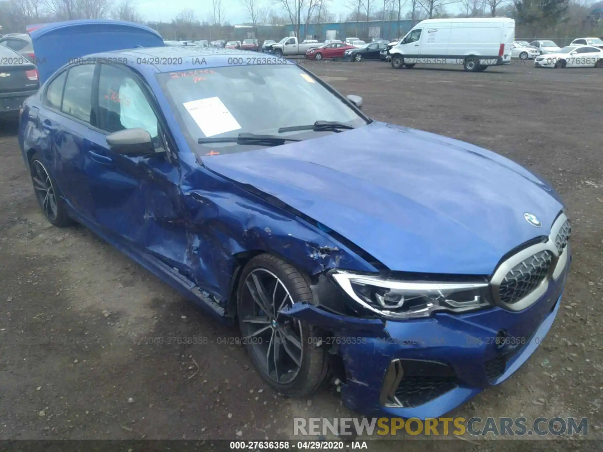 1 Photograph of a damaged car WBA5U9C04LFH37360 BMW M340XI 2020