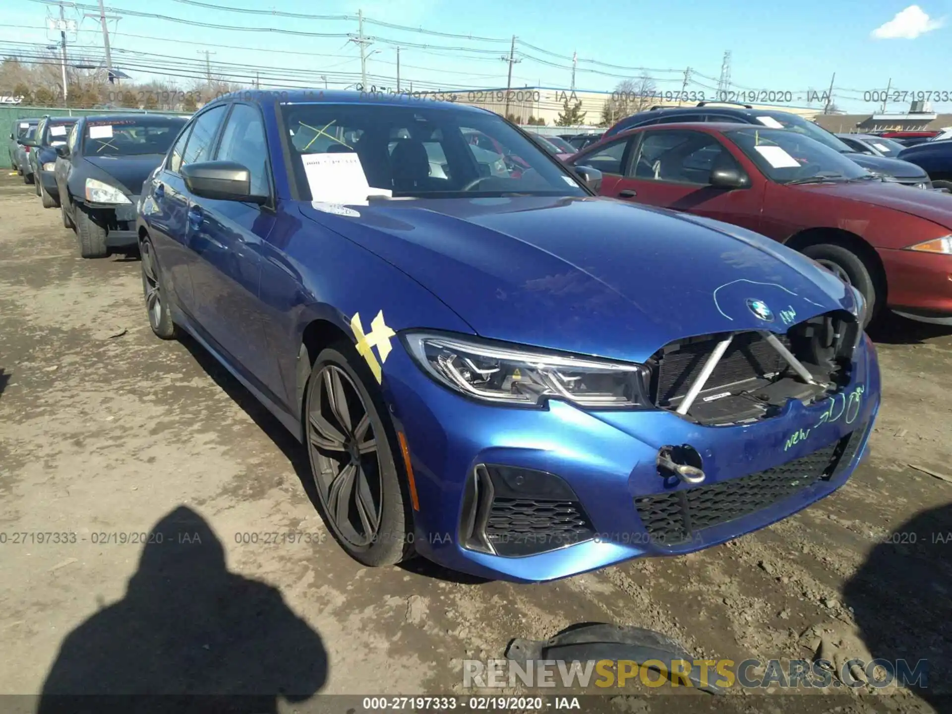 1 Photograph of a damaged car WBA5U9C06LA380791 BMW M340XI 2020