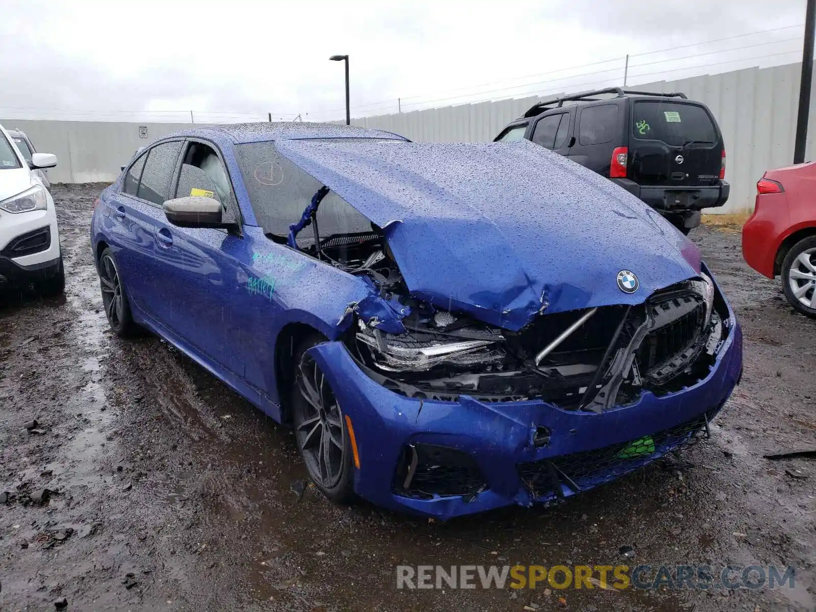 1 Photograph of a damaged car WBA5U9C09LFH85758 BMW M340XI 2020