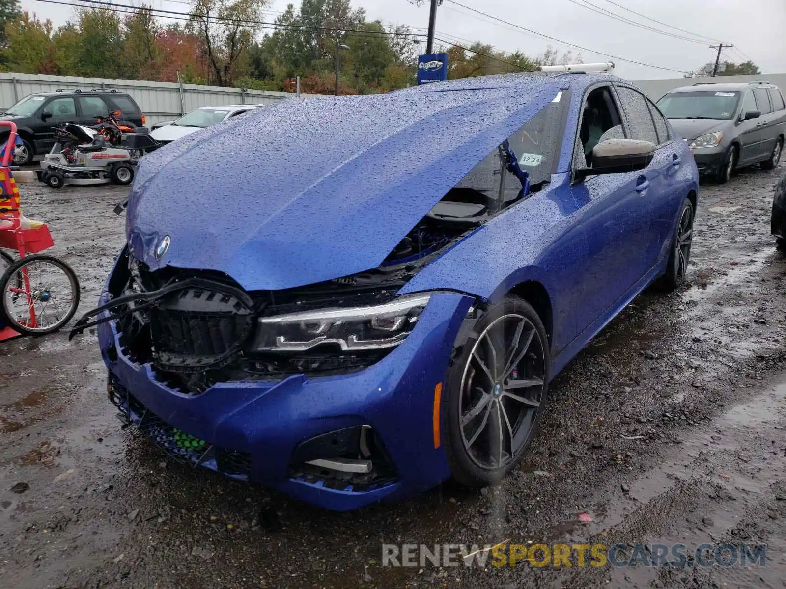 2 Photograph of a damaged car WBA5U9C09LFH85758 BMW M340XI 2020