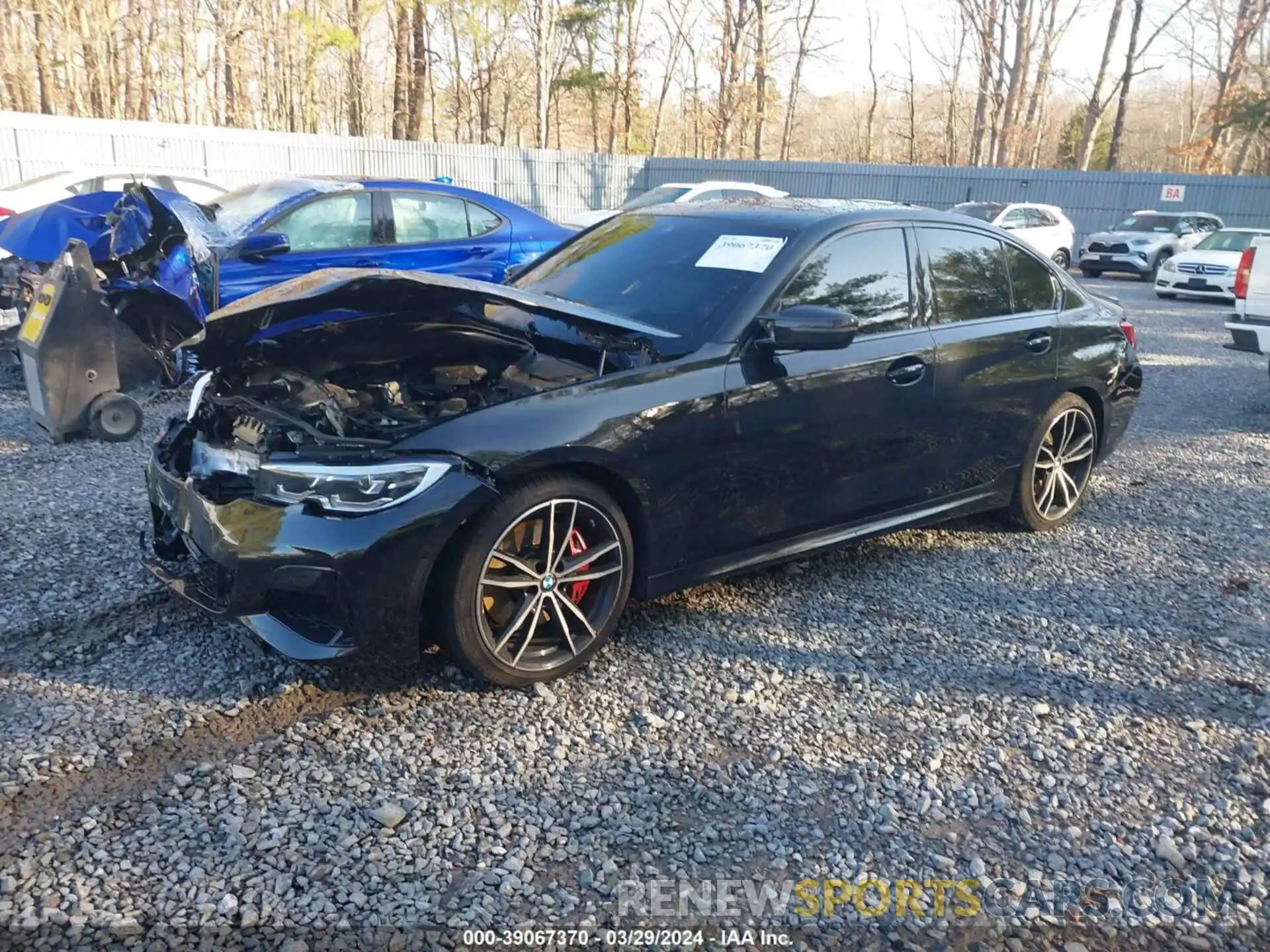 2 Фотография поврежденного автомобиля 3MW5U9J04M8B56001 BMW M340XI 2021