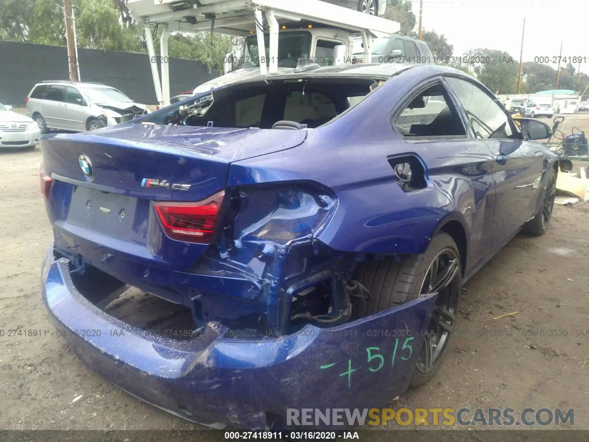 4 Photograph of a damaged car WBS3S7C57KAC09672 BMW M4 2019