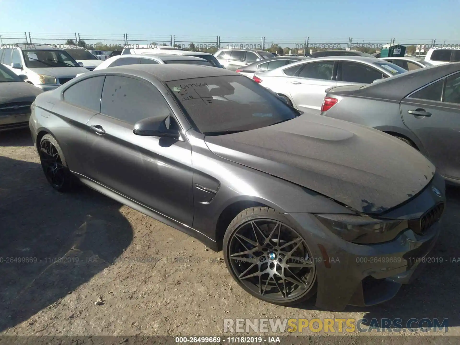 1 Photograph of a damaged car WBS4Y9C50KAG66953 BMW M4 2019