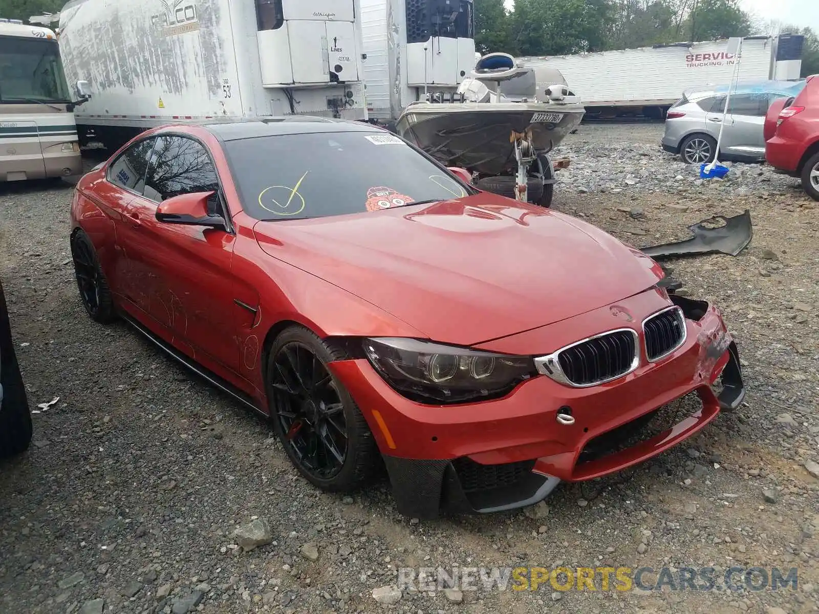 1 Photograph of a damaged car WBS4Y9C53KAG67045 BMW M4 2019