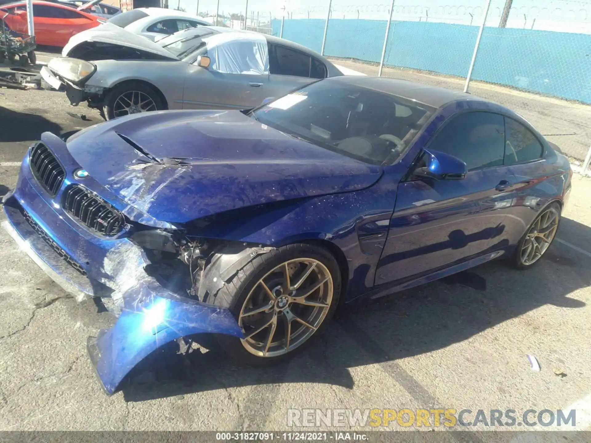 2 Photograph of a damaged car WBS3S7C04LAH85046 BMW M4 2020