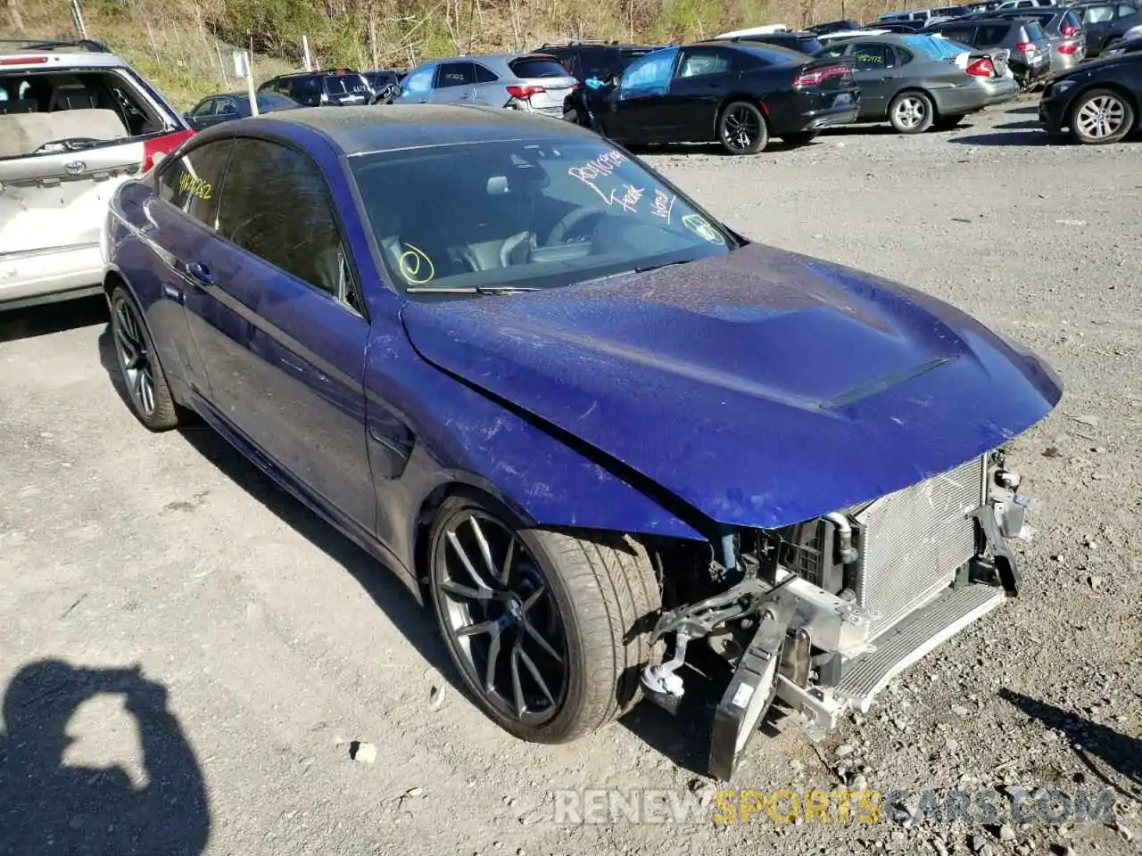 1 Photograph of a damaged car WBS3S7C07LFH51248 BMW M4 2020