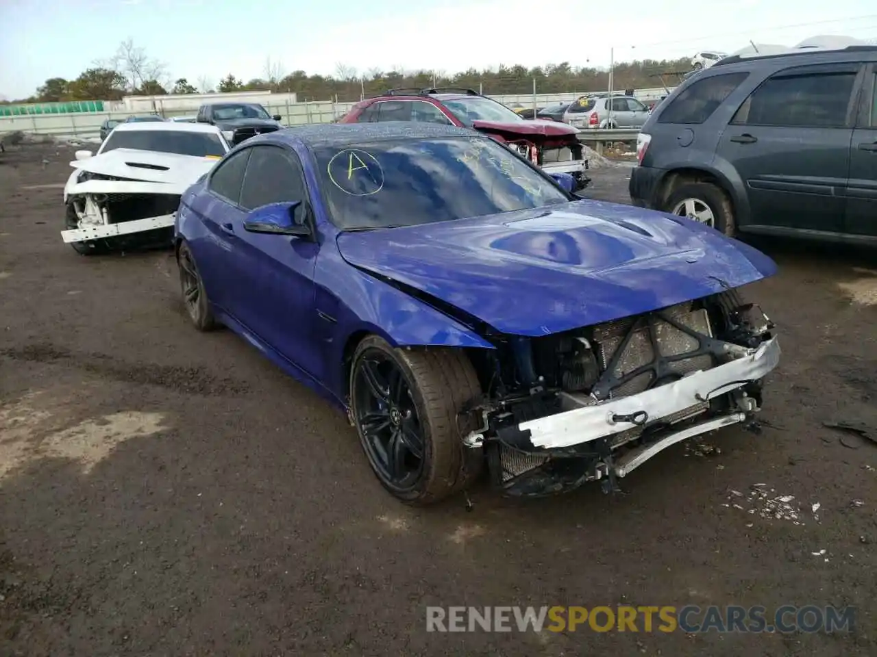 1 Photograph of a damaged car WBS3S7C08LFH13821 BMW M4 2020