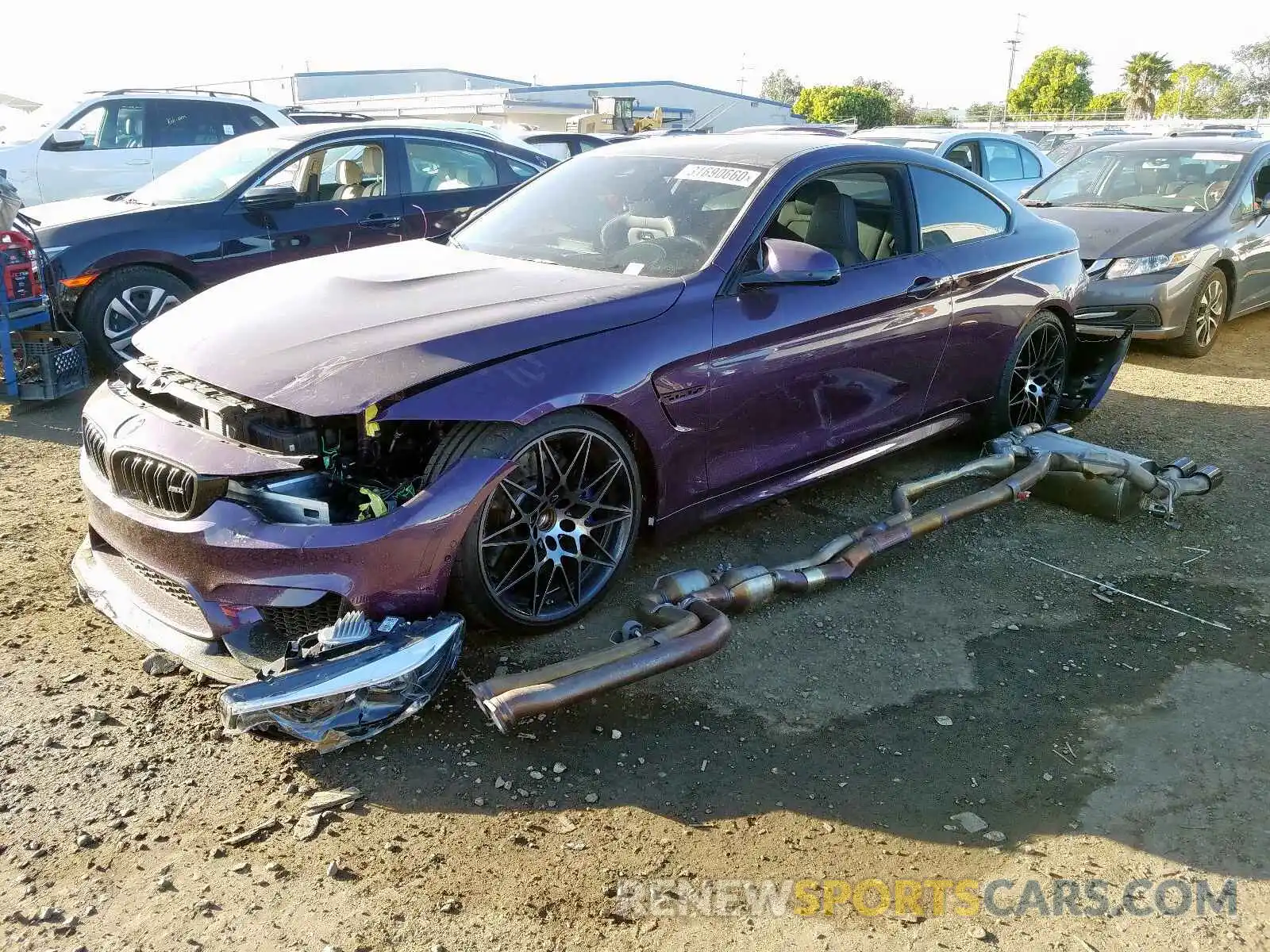 2 Photograph of a damaged car WBS4Y9C01LFH85457 BMW M4 2020