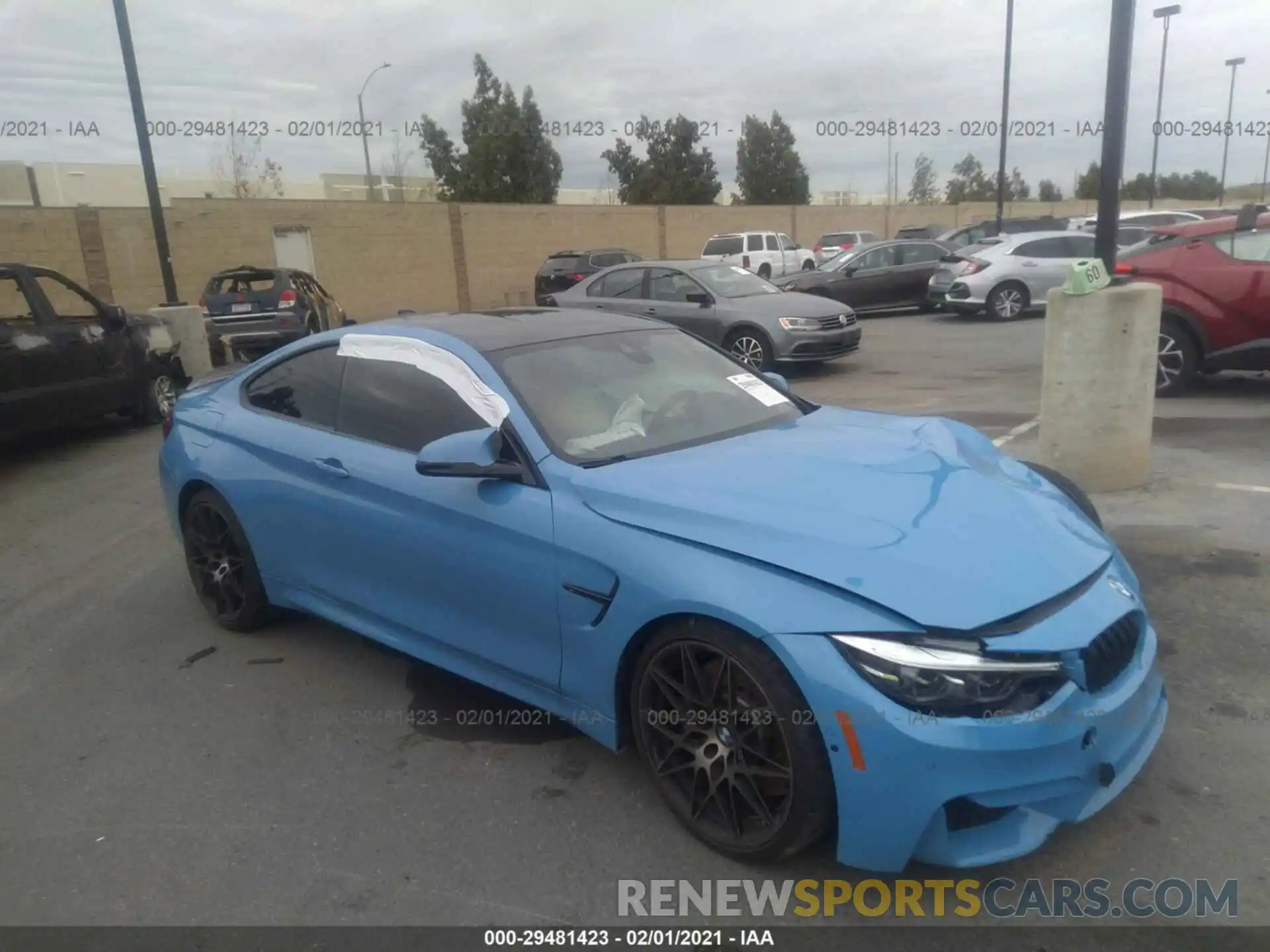 1 Photograph of a damaged car WBS4Y9C02LFH88240 BMW M4 2020