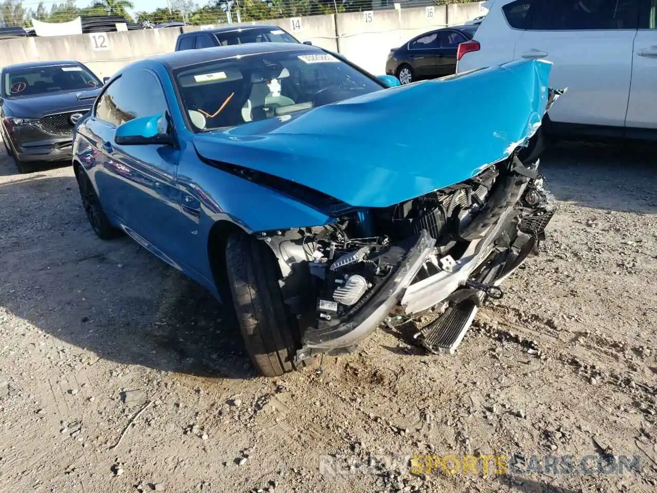 1 Photograph of a damaged car WBS4Y9C02LFJ18863 BMW M4 2020