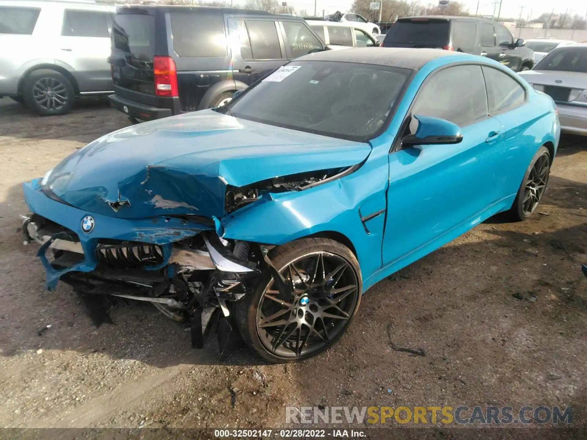 2 Photograph of a damaged car WBS4Y9C02LFJ30253 BMW M4 2020