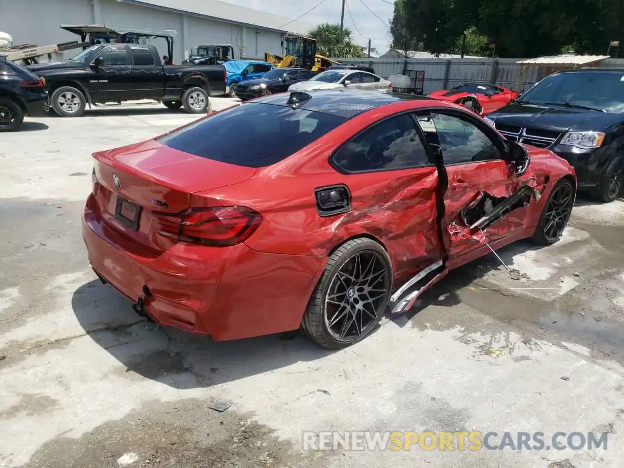 4 Photograph of a damaged car WBS4Y9C05LFH35158 BMW M4 2020