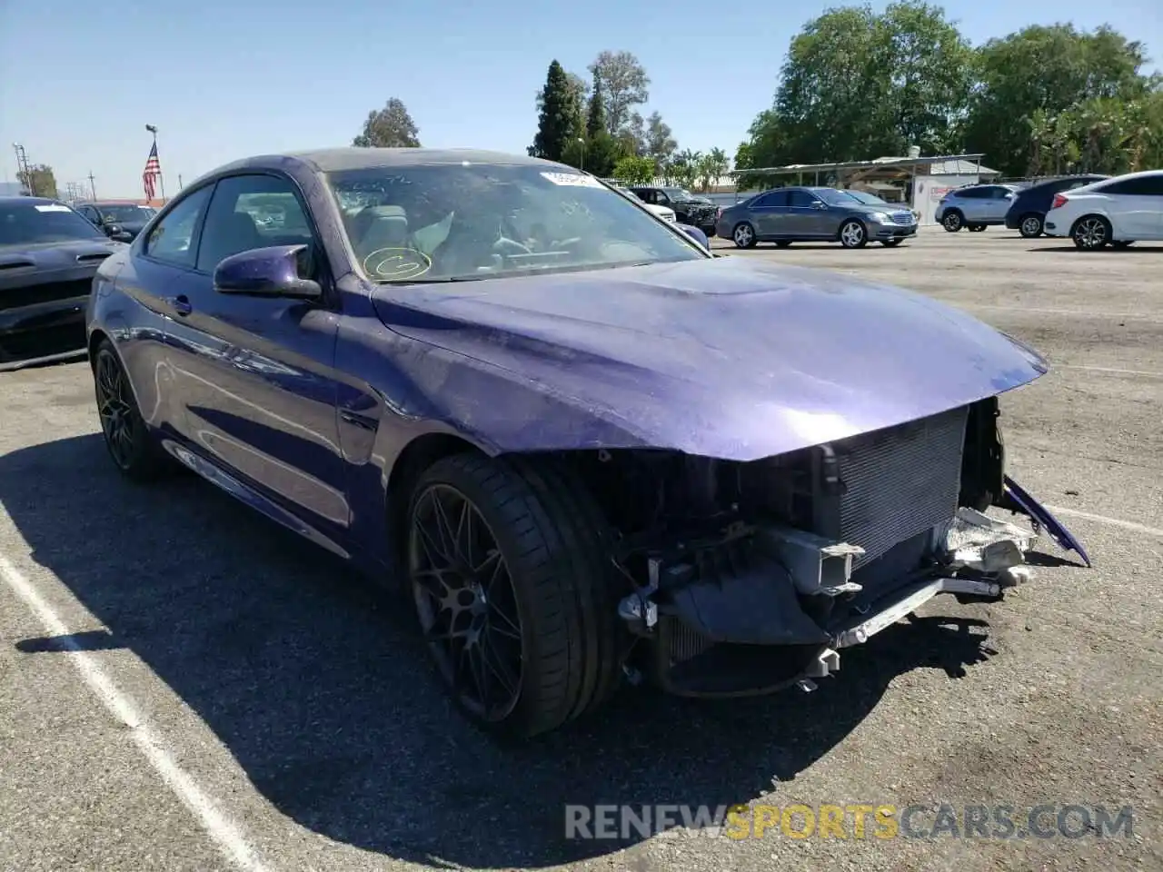 1 Photograph of a damaged car WBS4Y9C06LFJ78760 BMW M4 2020