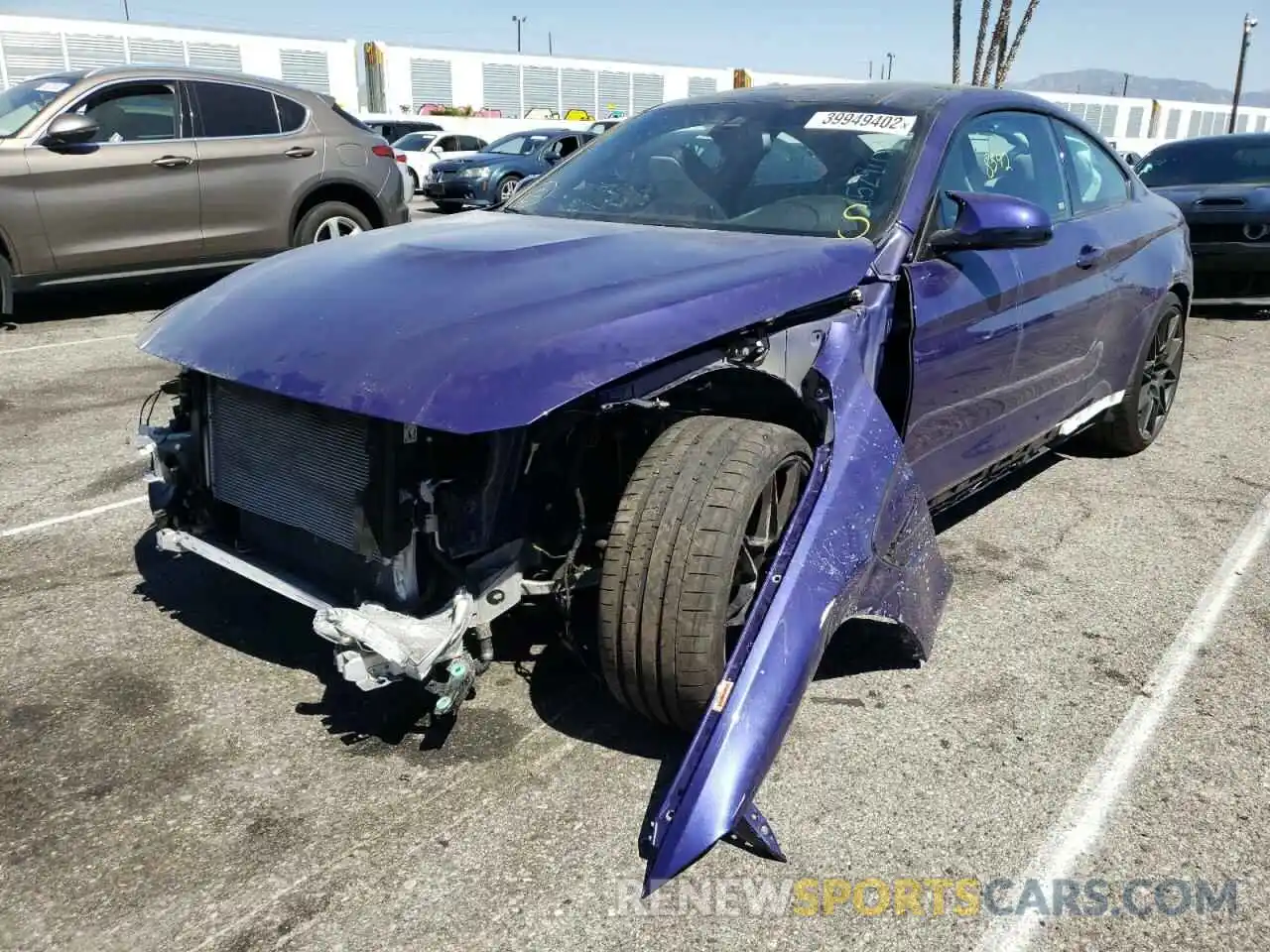 2 Photograph of a damaged car WBS4Y9C06LFJ78760 BMW M4 2020