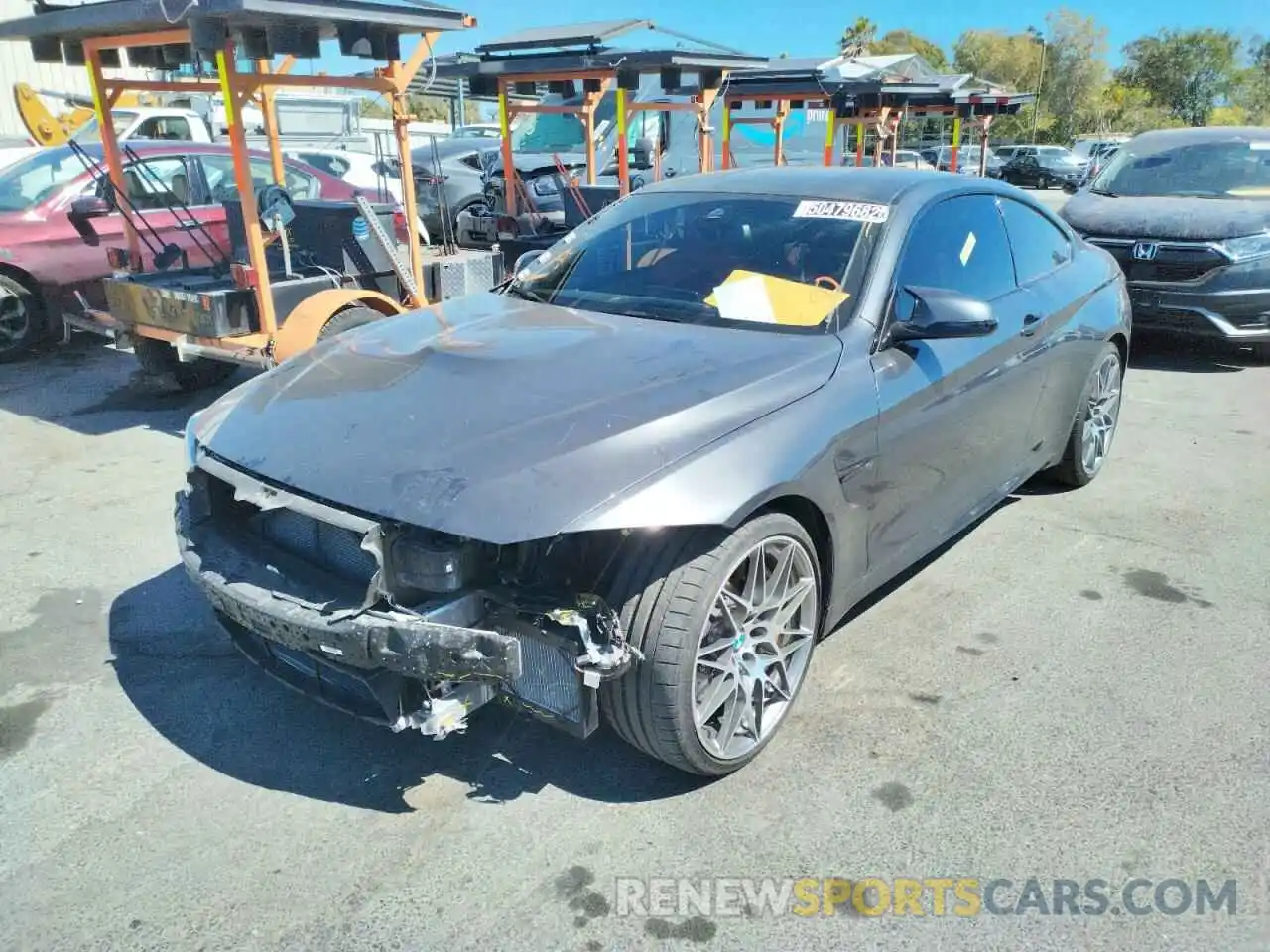 2 Photograph of a damaged car WBS4Y9C08LAH82956 BMW M4 2020