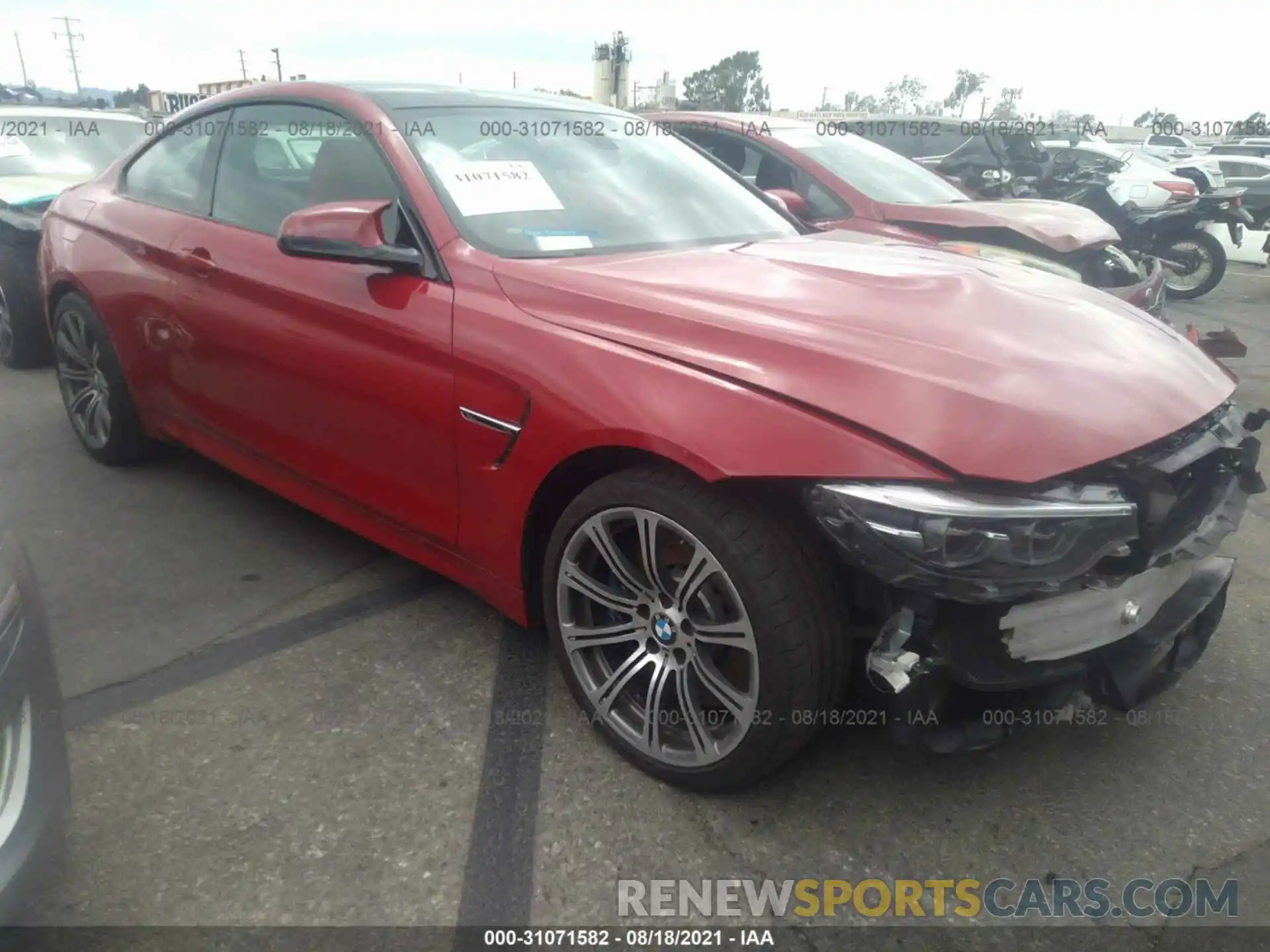 1 Photograph of a damaged car WBS4Y9C08LFJ58073 BMW M4 2020