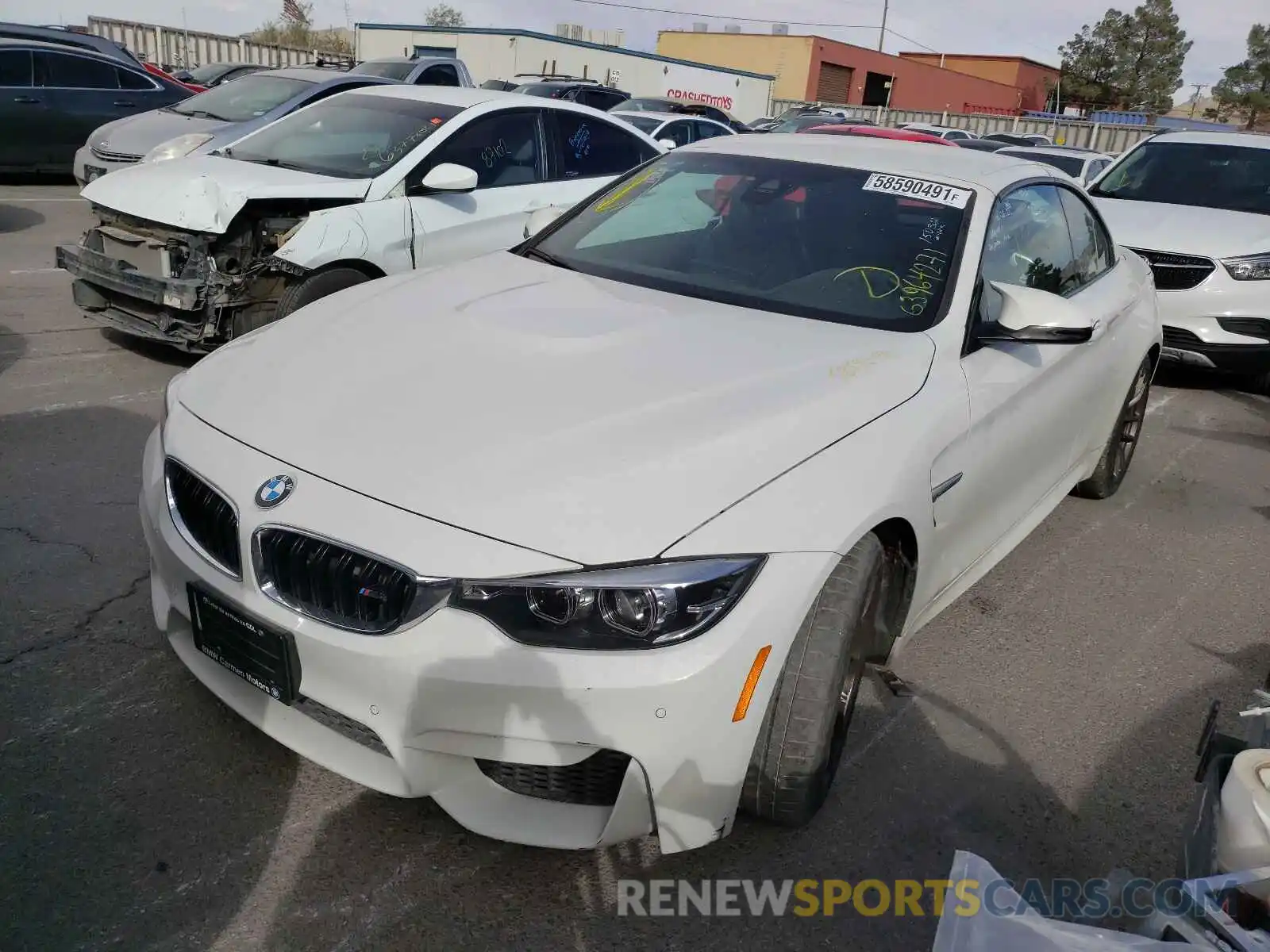 2 Photograph of a damaged car WBS4Z9C00L5P78807 BMW M4 2020