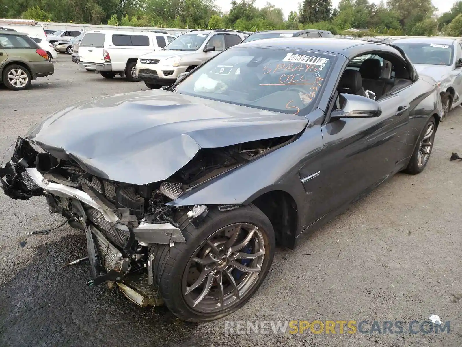 2 Photograph of a damaged car WBS4Z9C07L5P91814 BMW M4 2020