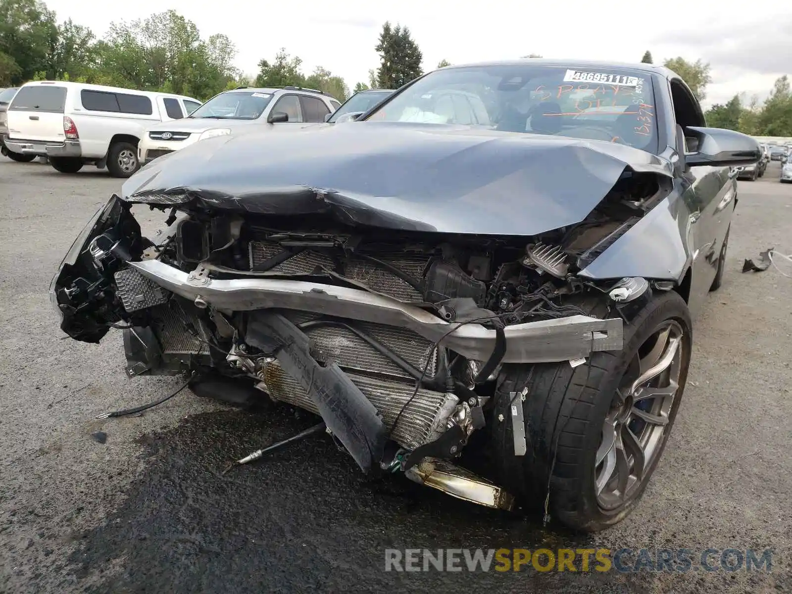 9 Photograph of a damaged car WBS4Z9C07L5P91814 BMW M4 2020