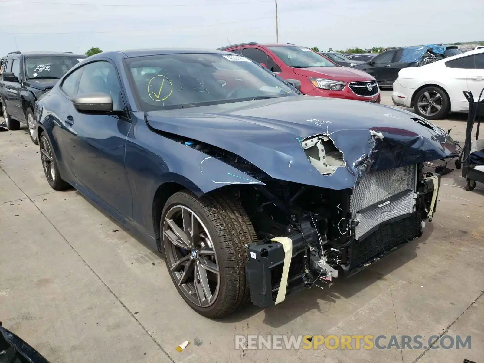 1 Photograph of a damaged car WBA13AR0XMCF79703 BMW M4 2021