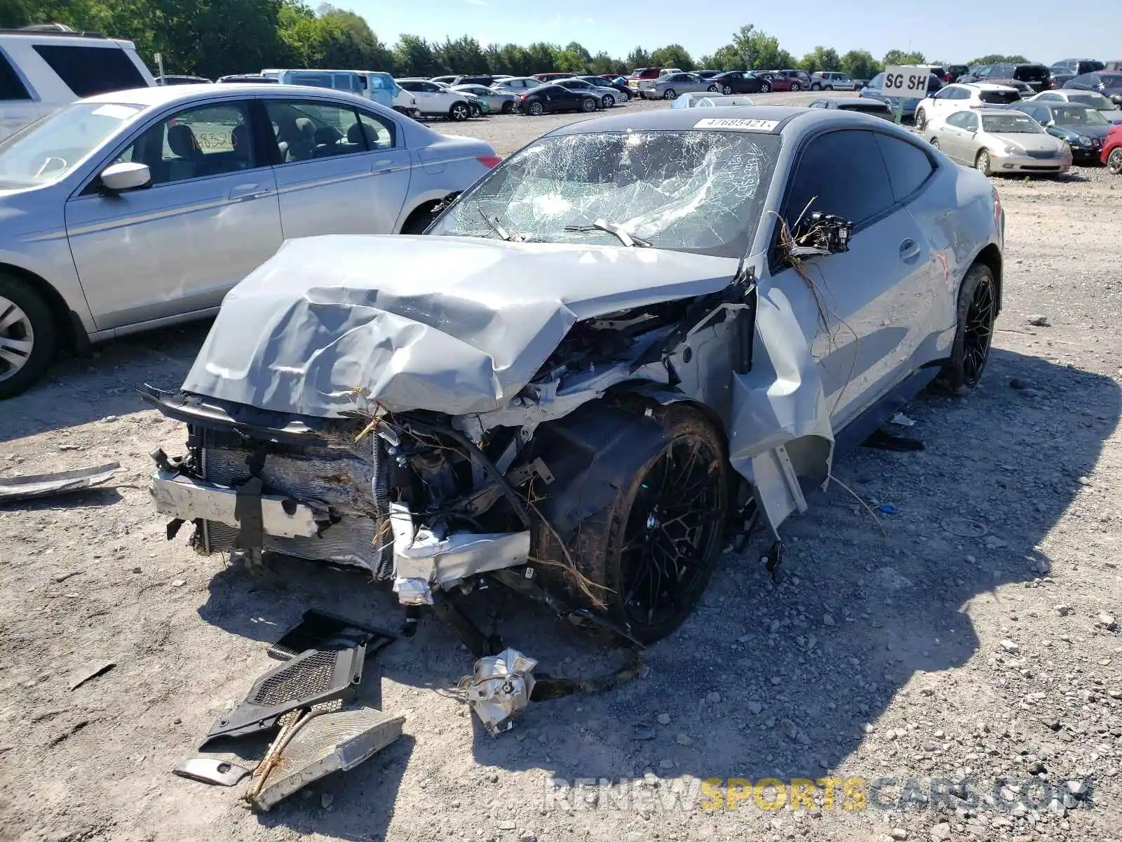 2 Photograph of a damaged car WBS33AZ01MCG63719 BMW M4 2021