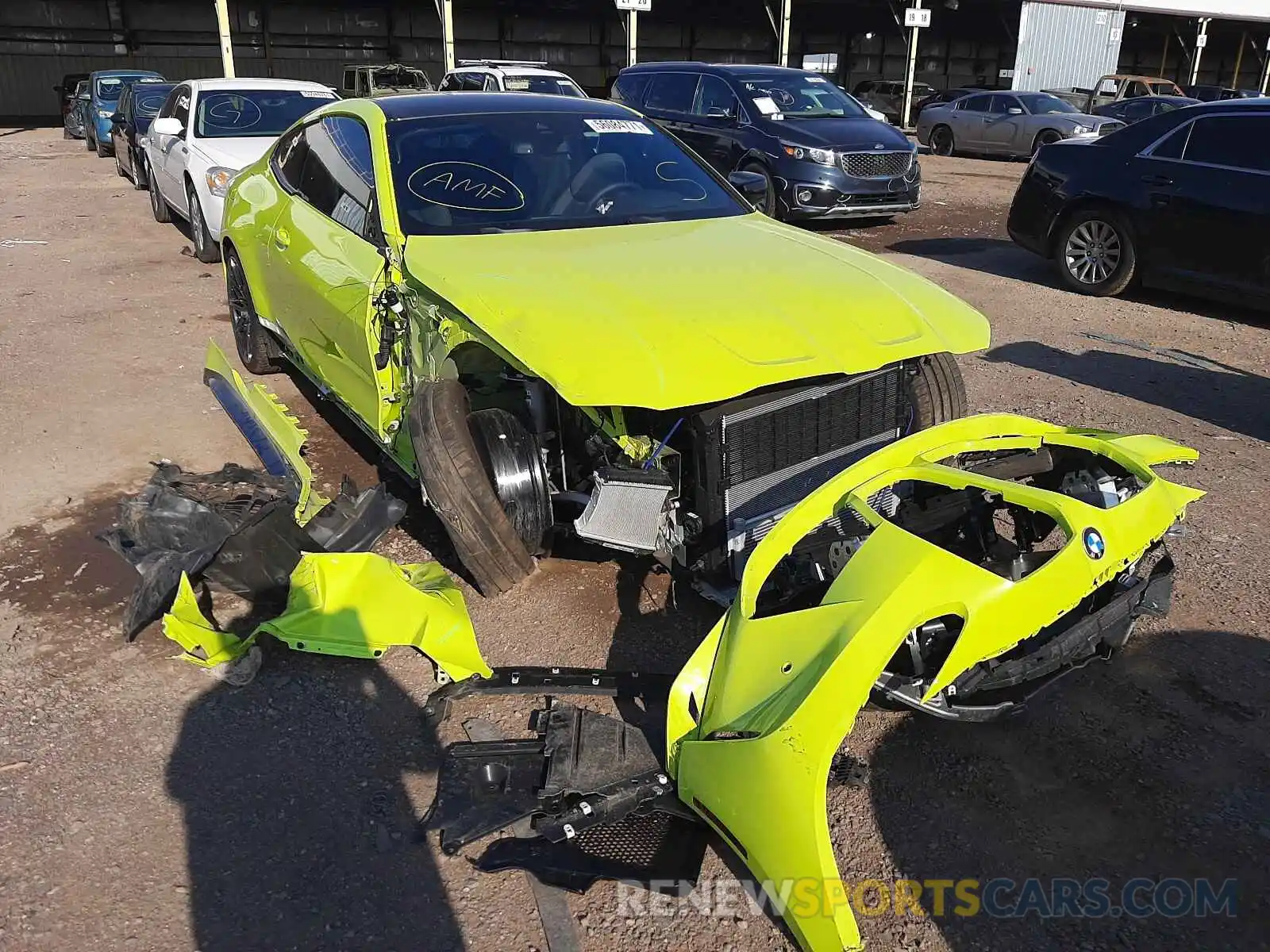 1 Photograph of a damaged car WBS33AZ03MCG63771 BMW M4 2021