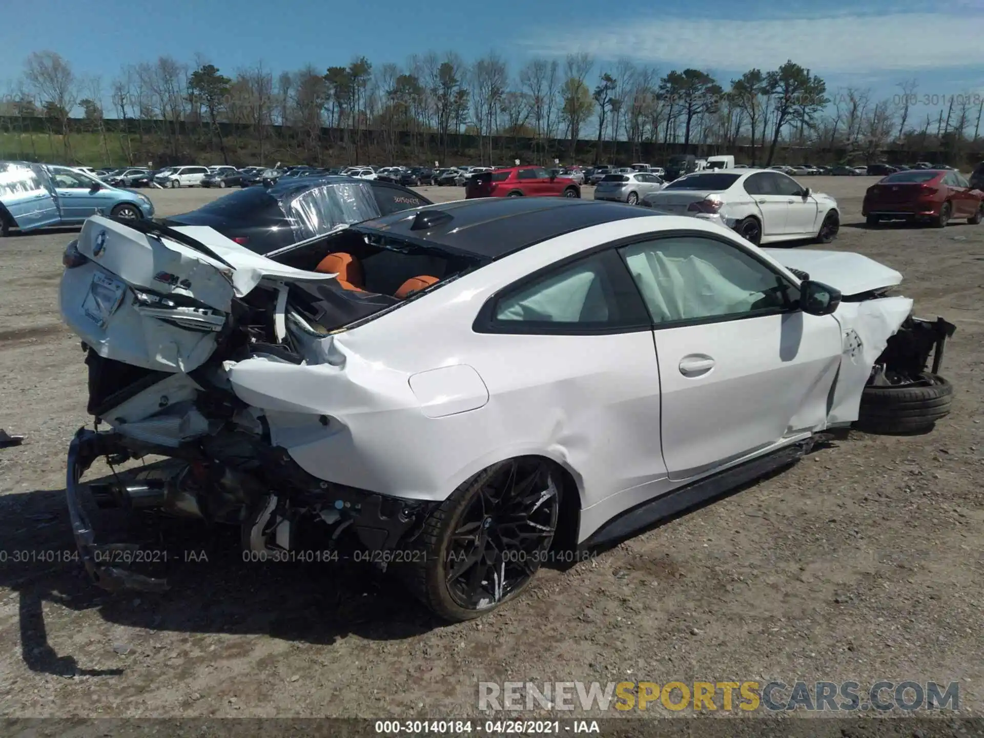 4 Фотография поврежденного автомобиля WBS33AZ03MCG74754 BMW M4 2021