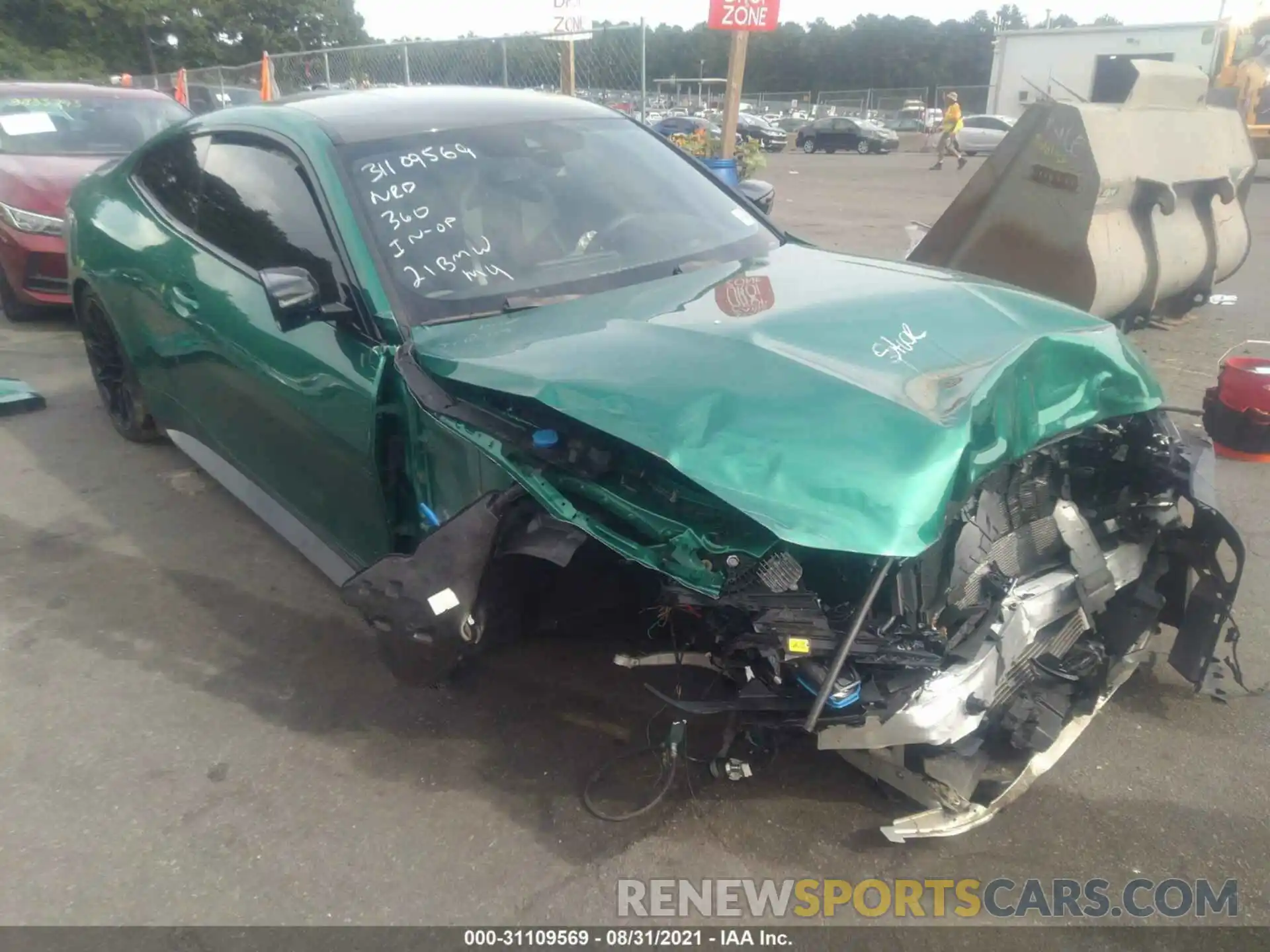 1 Photograph of a damaged car WBS33AZ03MCG89609 BMW M4 2021