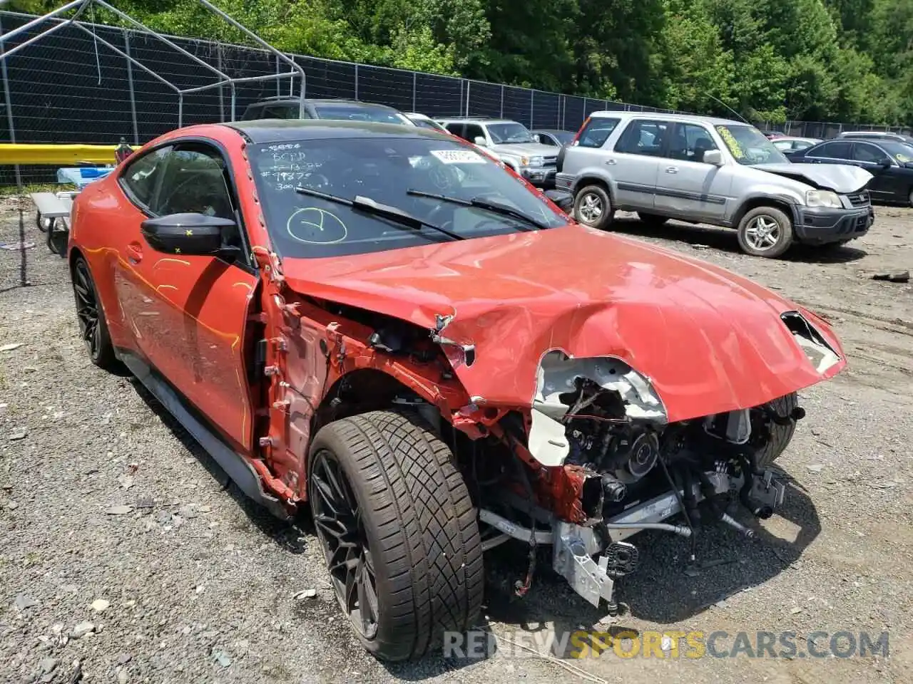 1 Photograph of a damaged car WBS33AZ0XMCH03473 BMW M4 2021