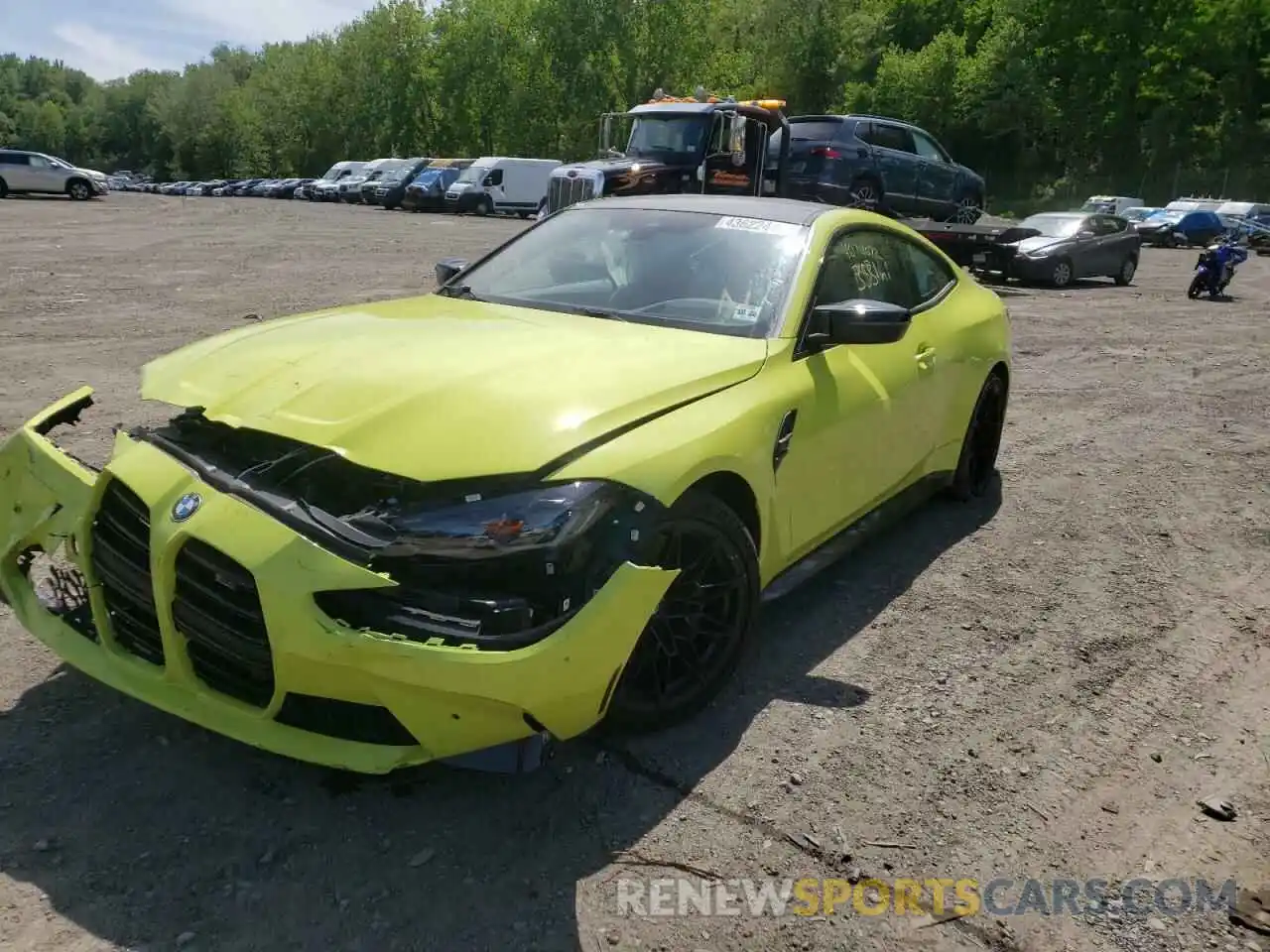 2 Photograph of a damaged car WBS33AZ0XMCH58568 BMW M4 2021