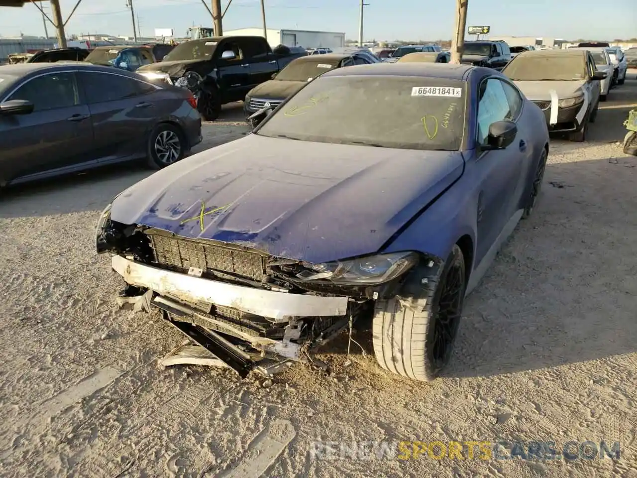 2 Photograph of a damaged car WBS53AZ07MCG76659 BMW M4 2021