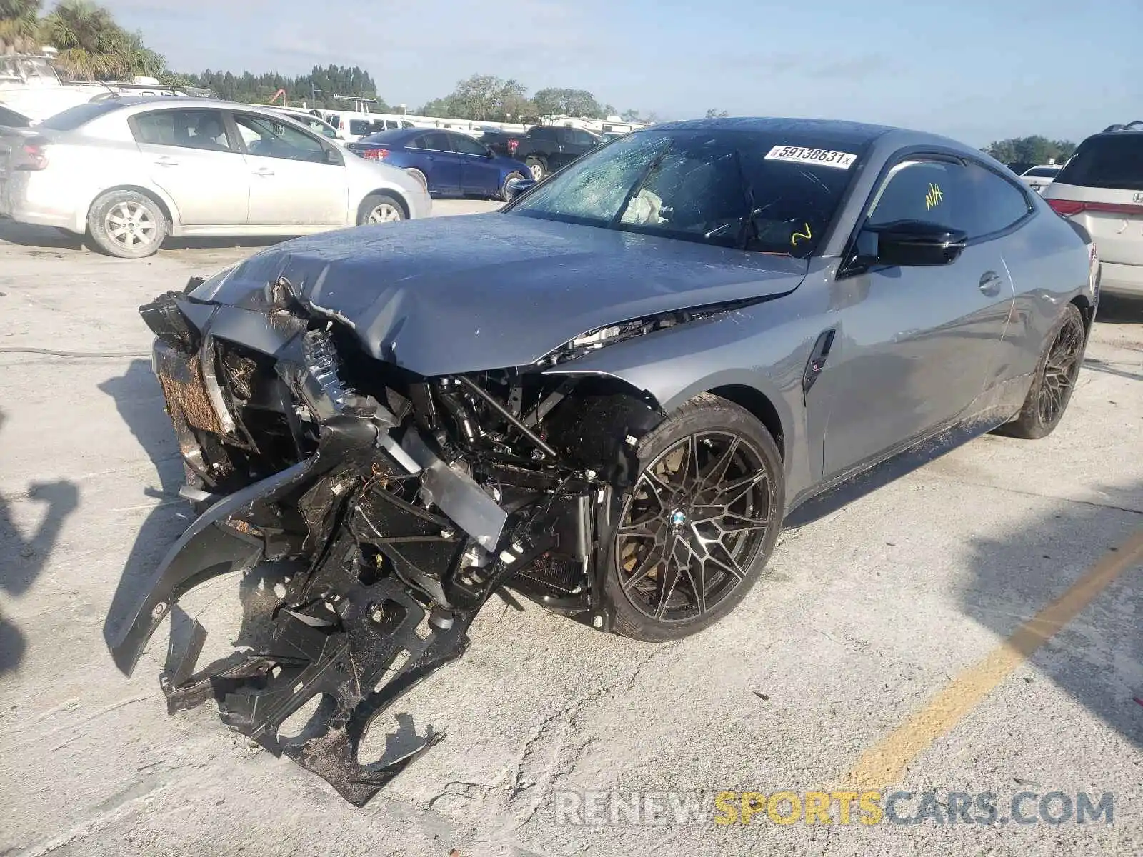 2 Photograph of a damaged car WBS43AZ05NCH78183 BMW M4 2022