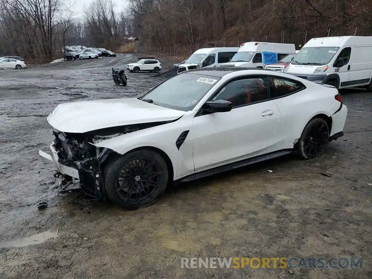 1 Photograph of a damaged car WBS43AZ05NCK37647 BMW M4 2022