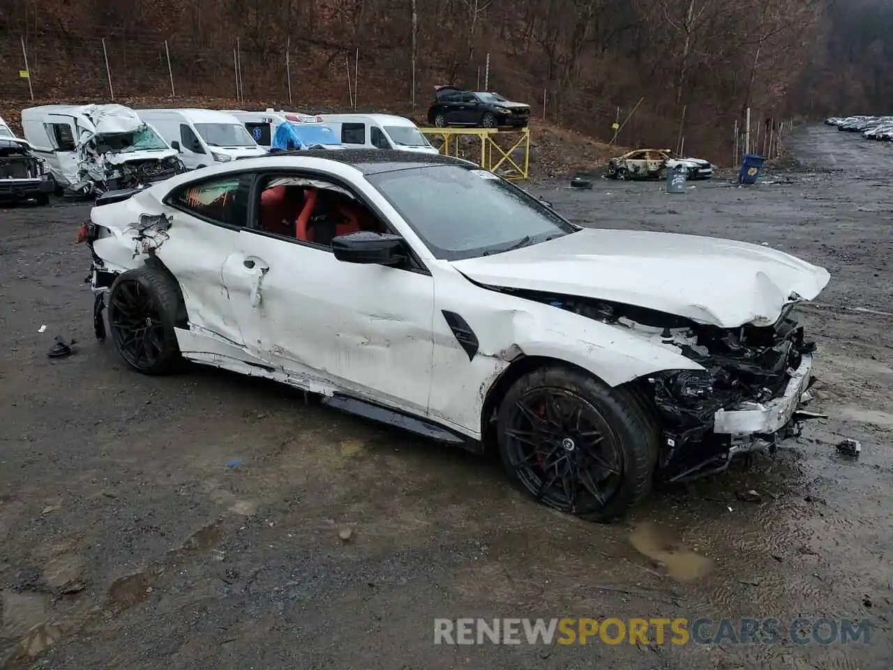 4 Фотография поврежденного автомобиля WBS43AZ05NCK37647 BMW M4 2022