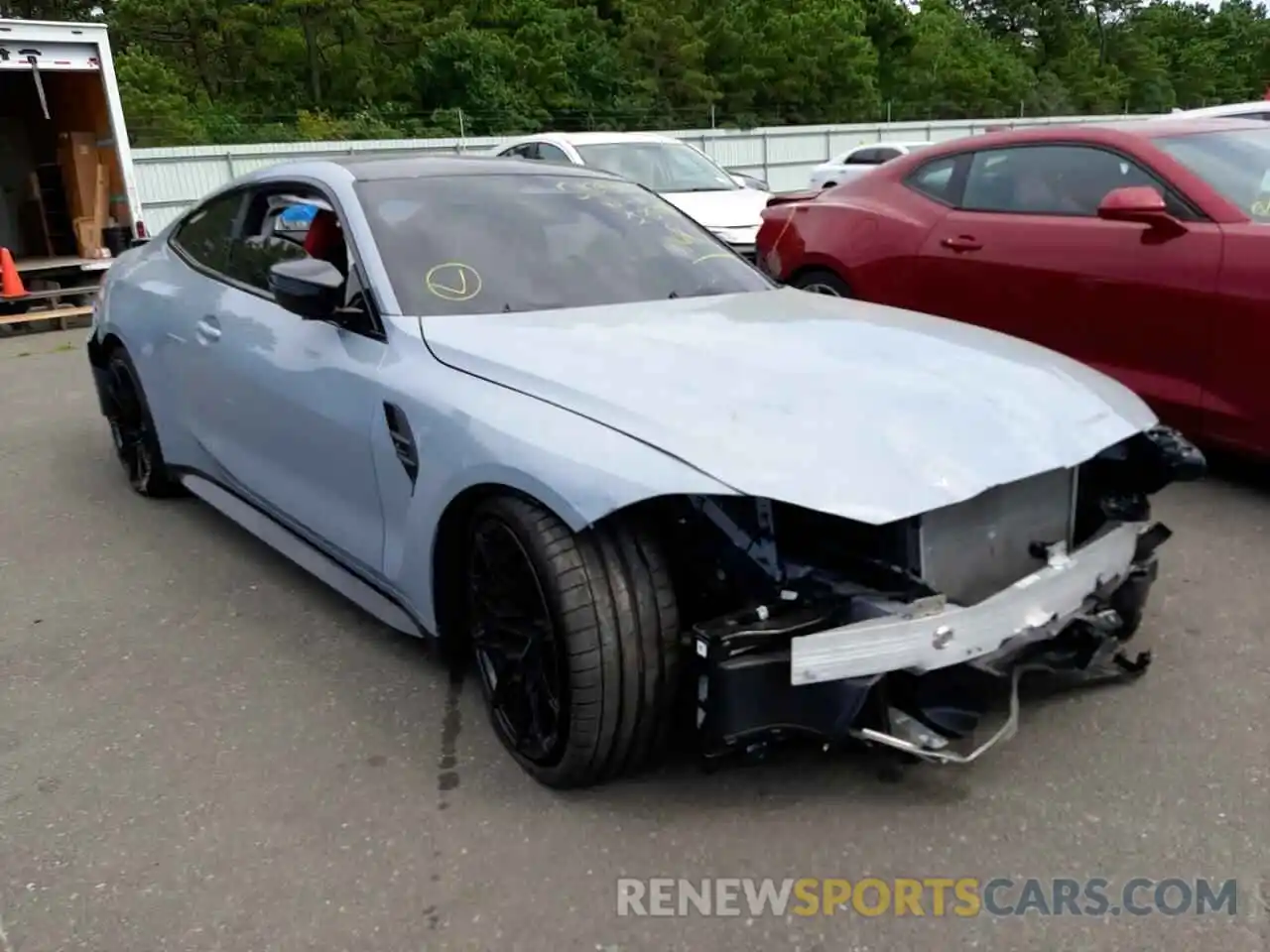 1 Photograph of a damaged car WBS43AZ08NCJ95491 BMW M4 2022