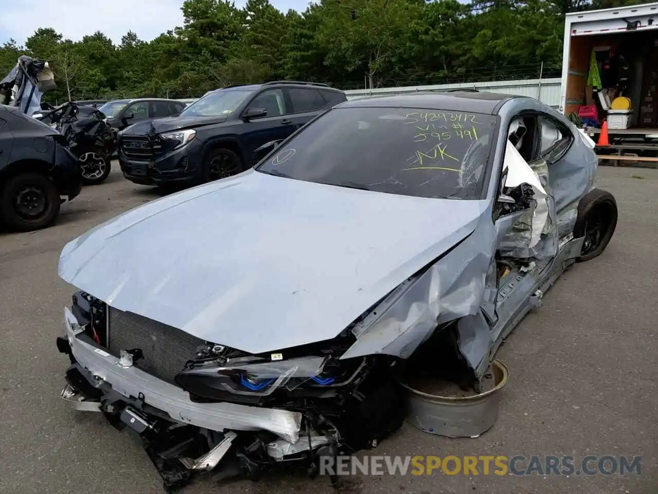 2 Photograph of a damaged car WBS43AZ08NCJ95491 BMW M4 2022