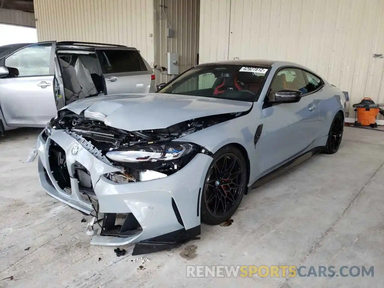 2 Photograph of a damaged car WBS43AZ09NCK17966 BMW M4 2022